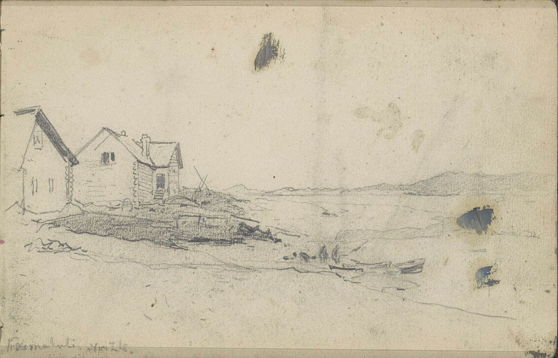 Gezicht op het Russische station te Malye Karmakuli, Nova Zembla by Louis Apol