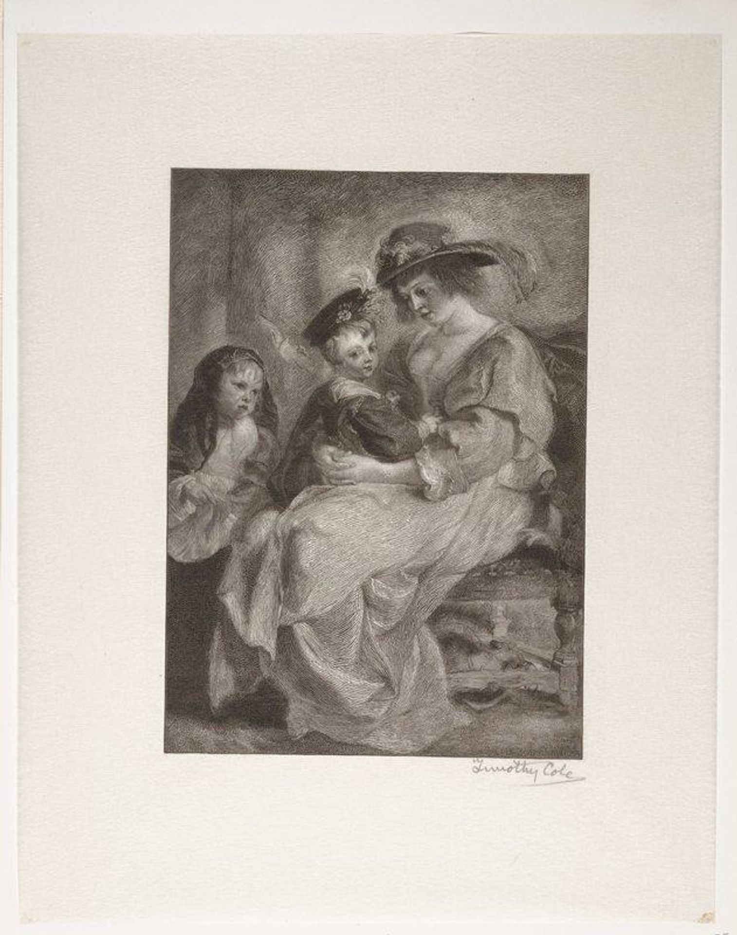 Helen Fourment and her Children by Timothy Cole