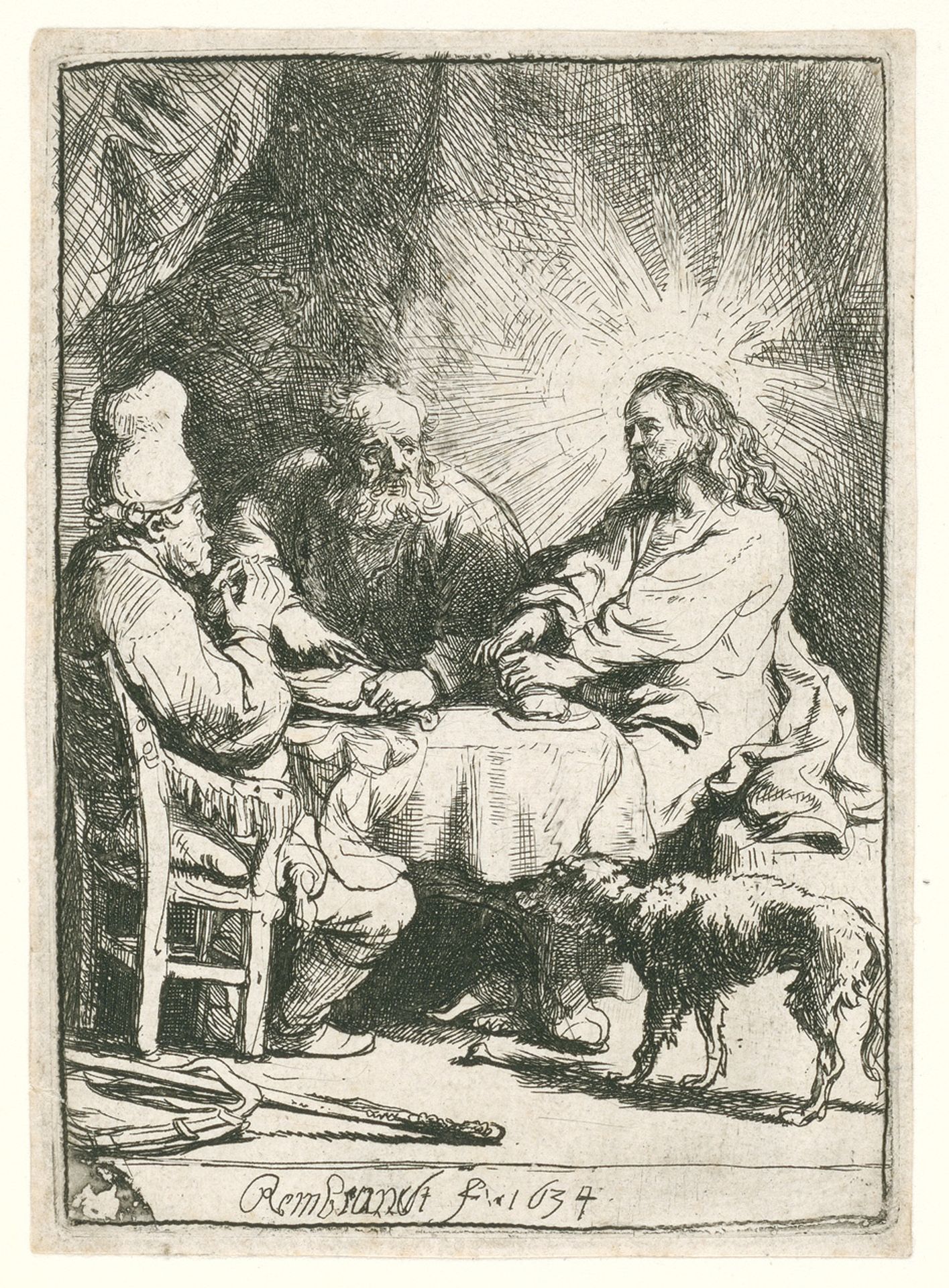Christ at Emmaus by Rembrandt van Rijn