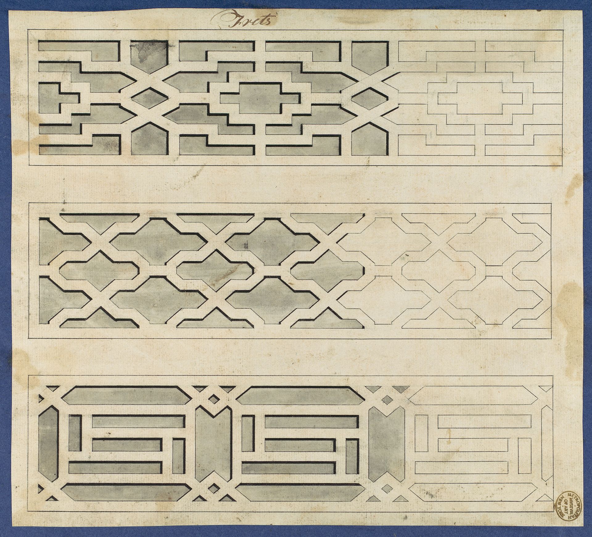 Frets, from Chippendale Drawings, Vol. II by Thomas Chippendale