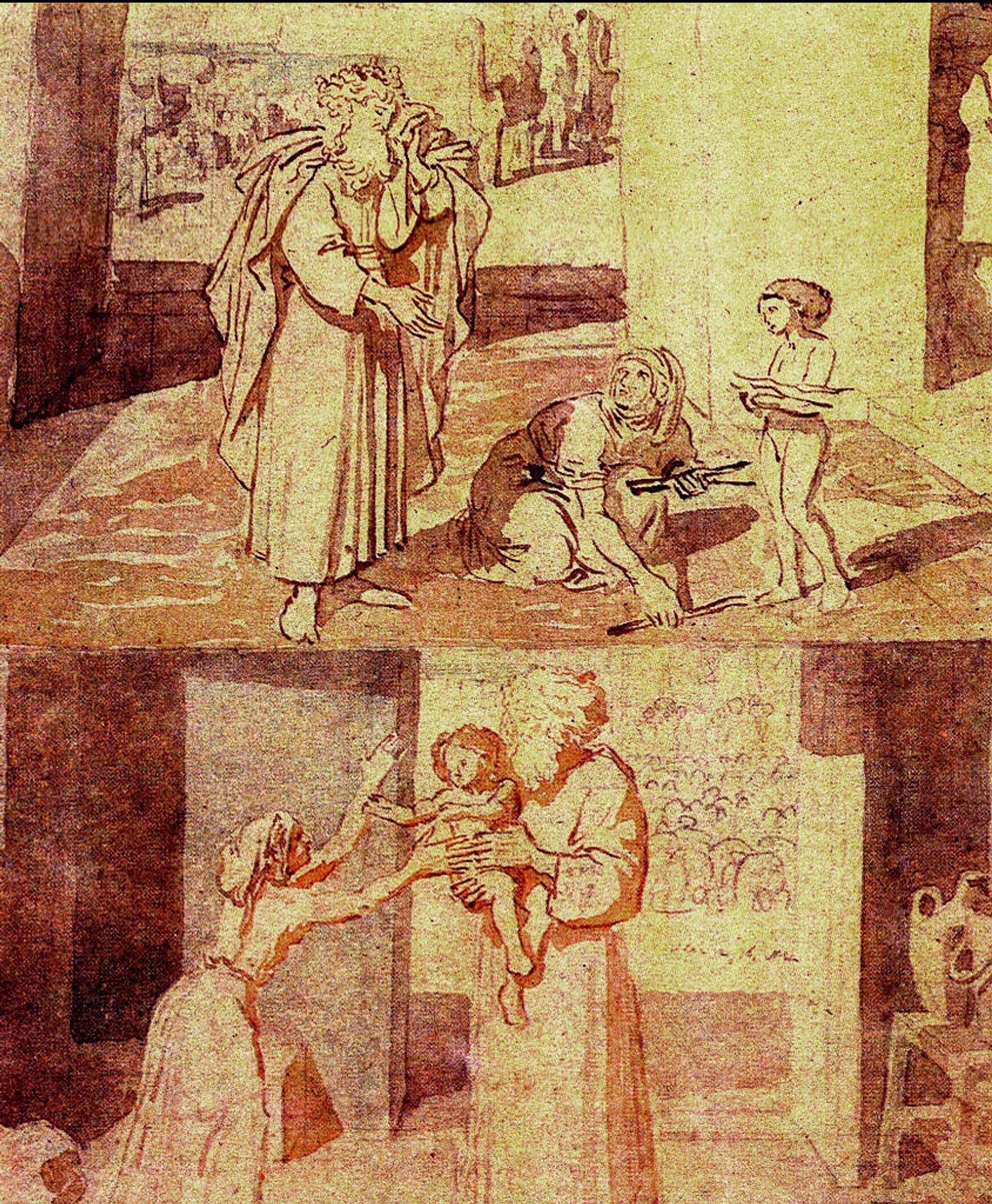 The Prophet Elijah and the widow sareptana by Alexander Ivanov