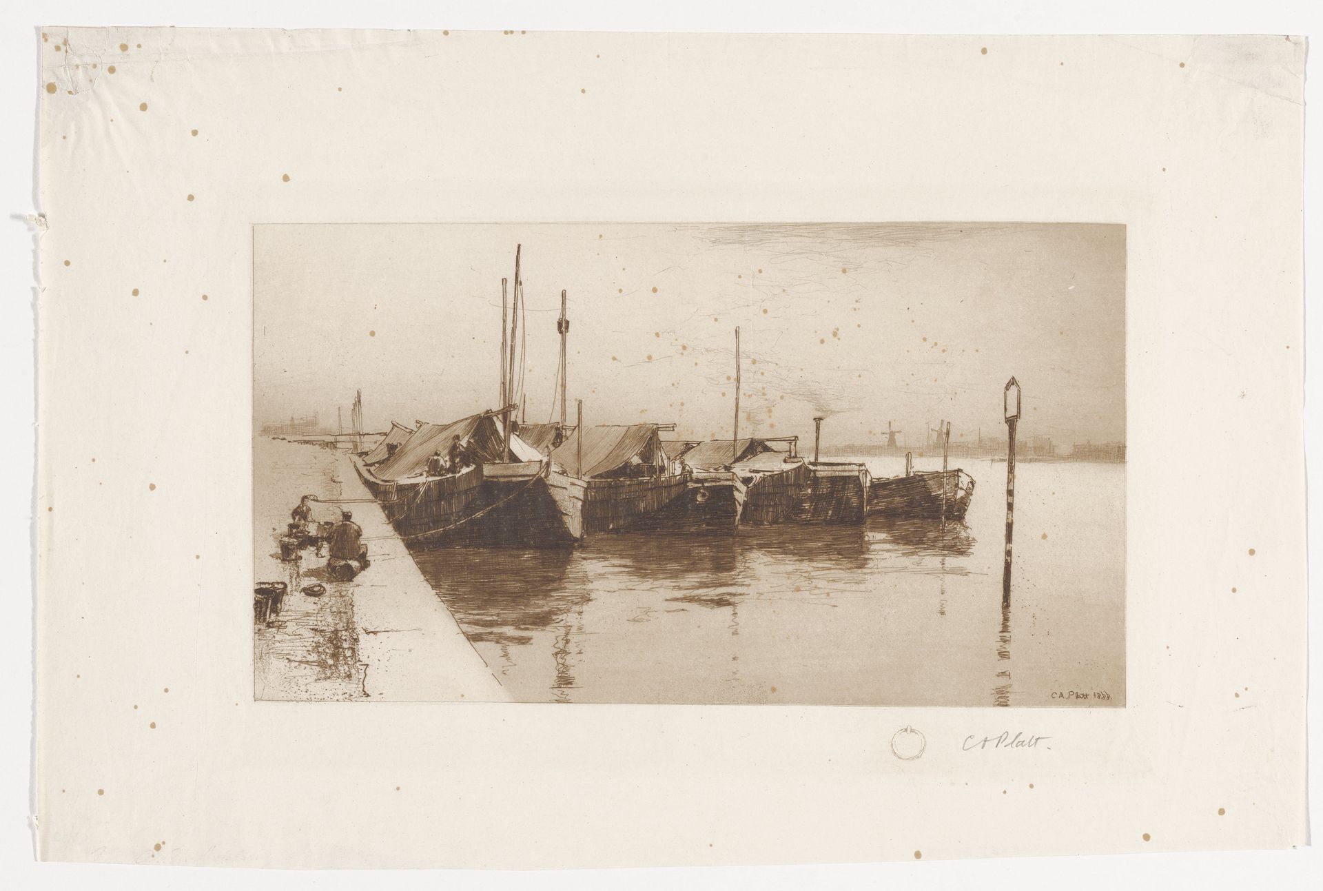 Dutch Market Boats by Charles Adams Platt