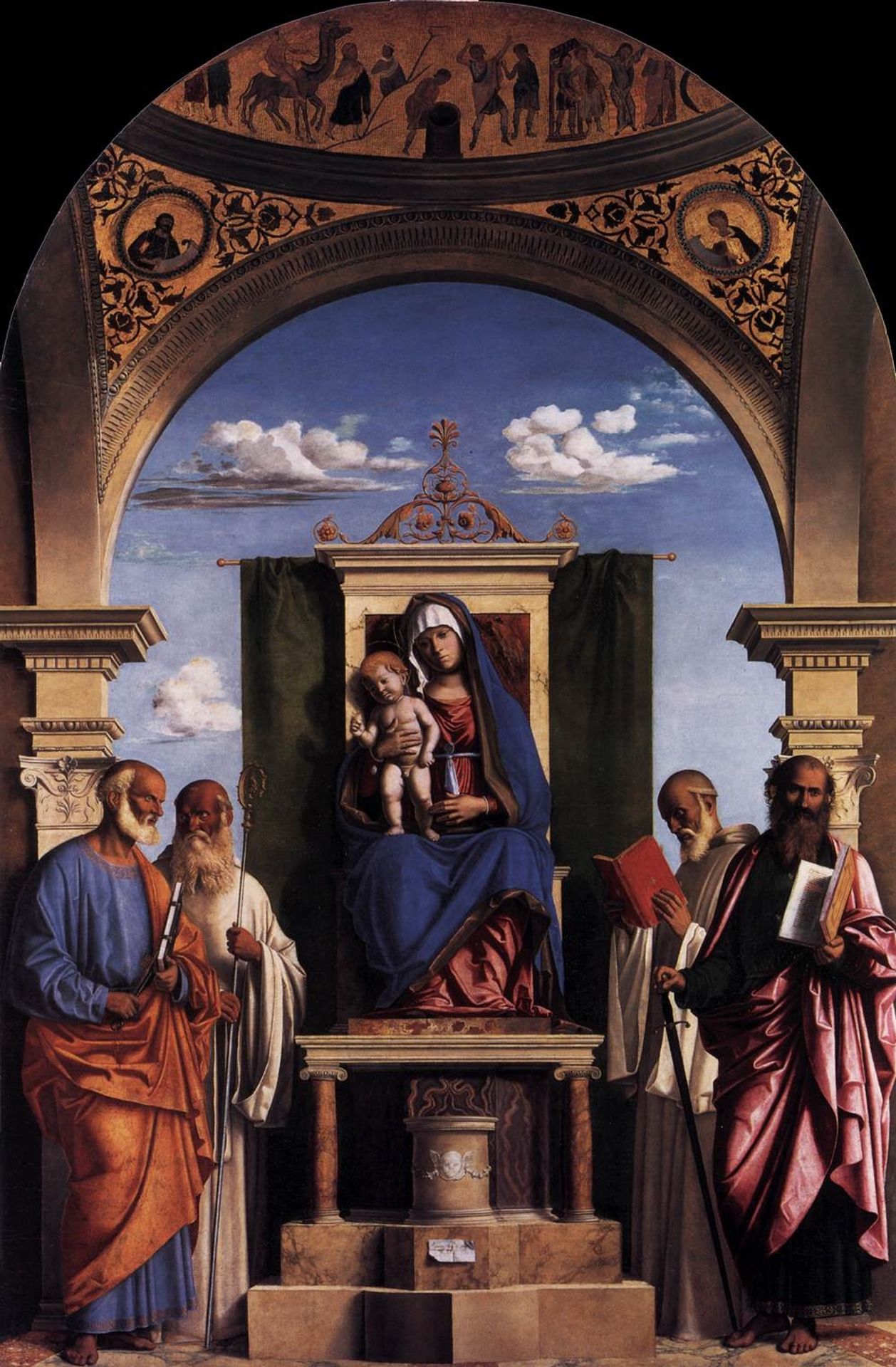 Madonna and Child Enthroned with Saints by Cima da Conegliano