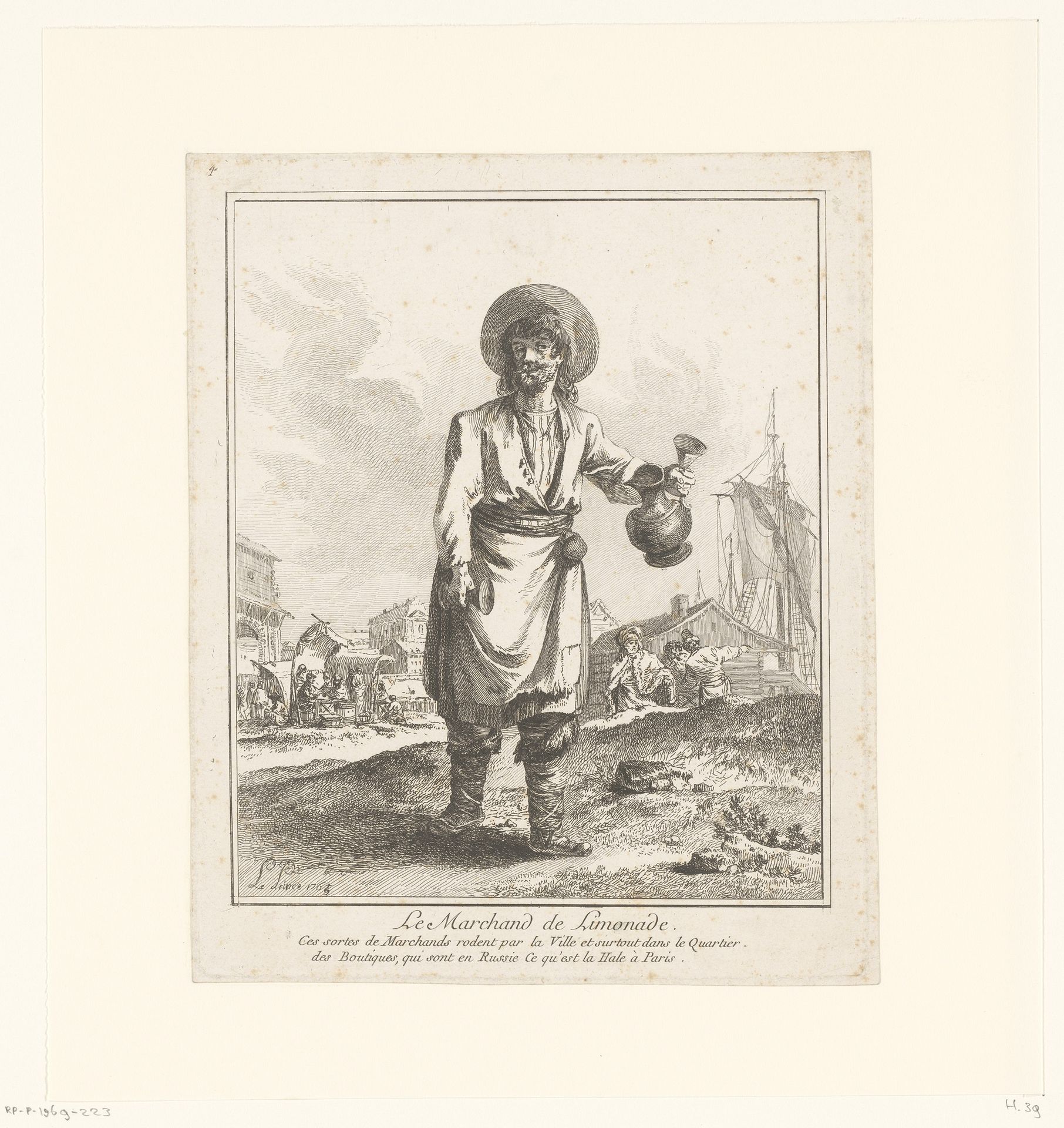 Verkoper van limonade by Jean Baptist Leprince