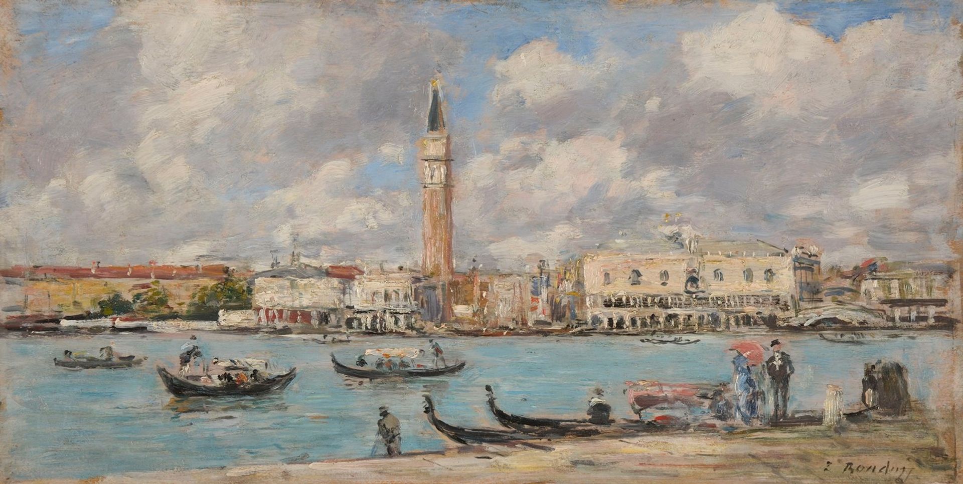 Venise. San Giorgio by Eugène Boudin