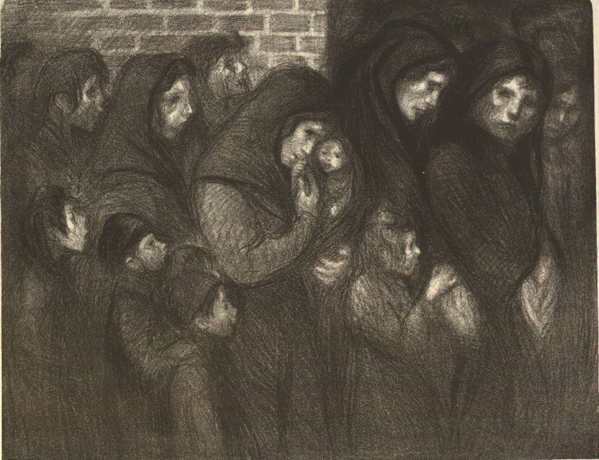 Les Veuves de Courrieres by Théophile Alexandre Steinlen