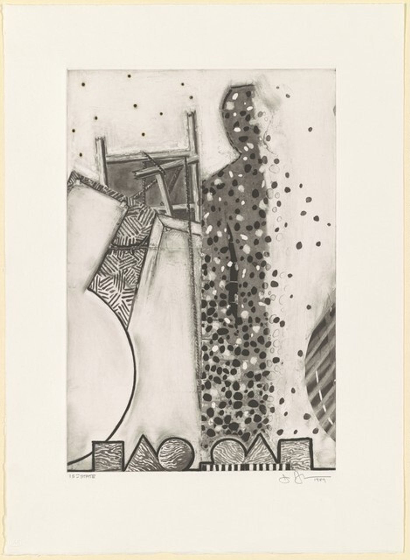 The Seasons [15th state (Winter)] by Jasper Johns