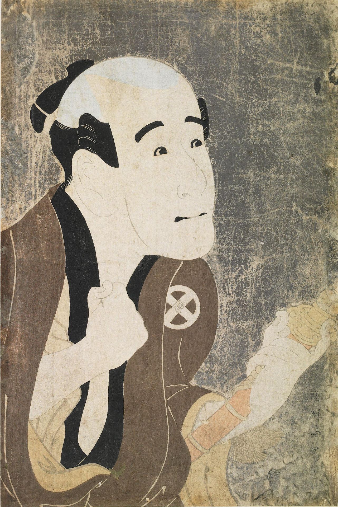 Actor Otani Tokuji as the Servant Sodesuke from the Play "Hana-Ayame Bunroku Soga" (Miyako-za) by Tōshūsai Sharaku