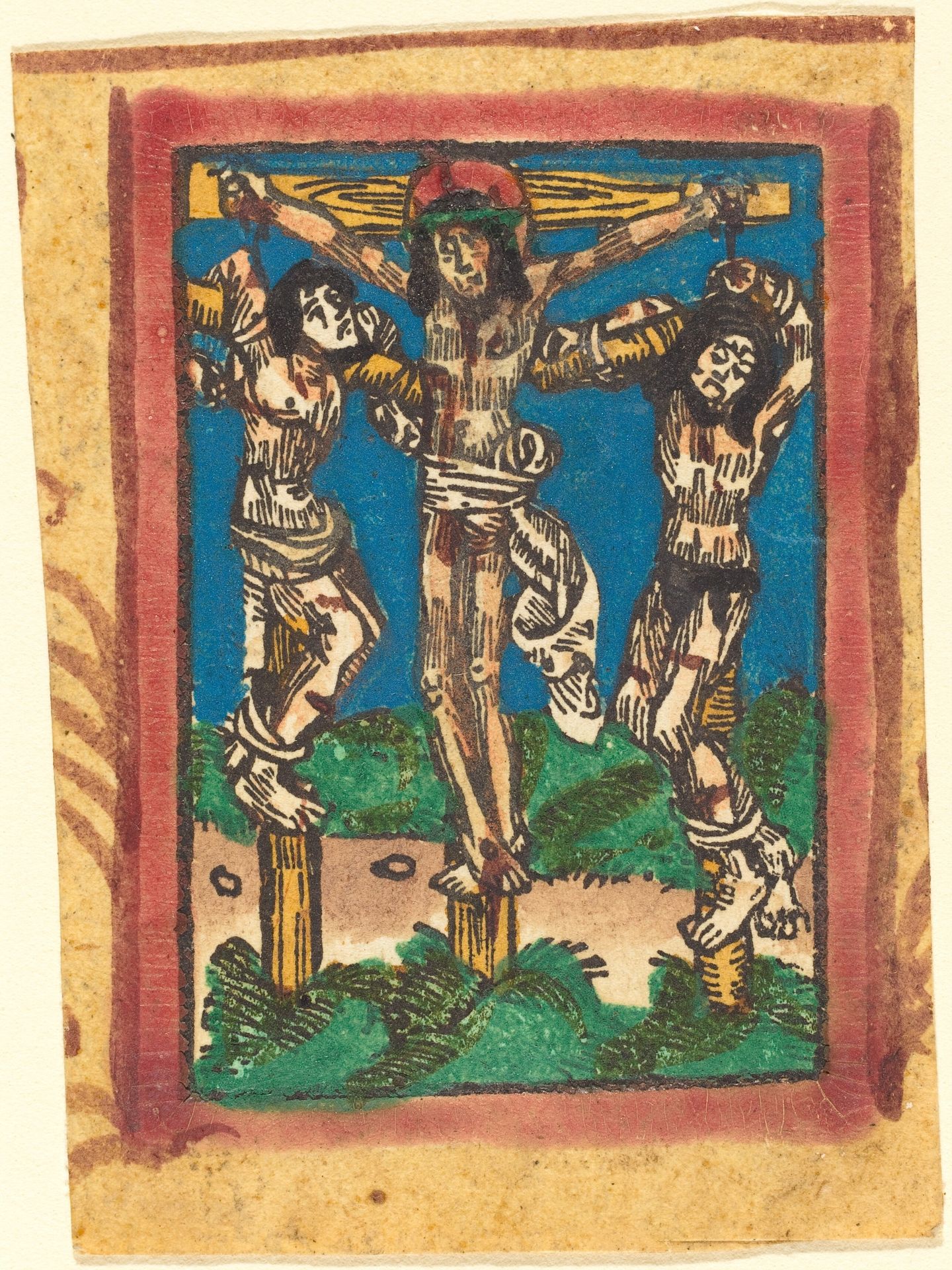 Christ on the Cross between the Two Thieves by Anonymous