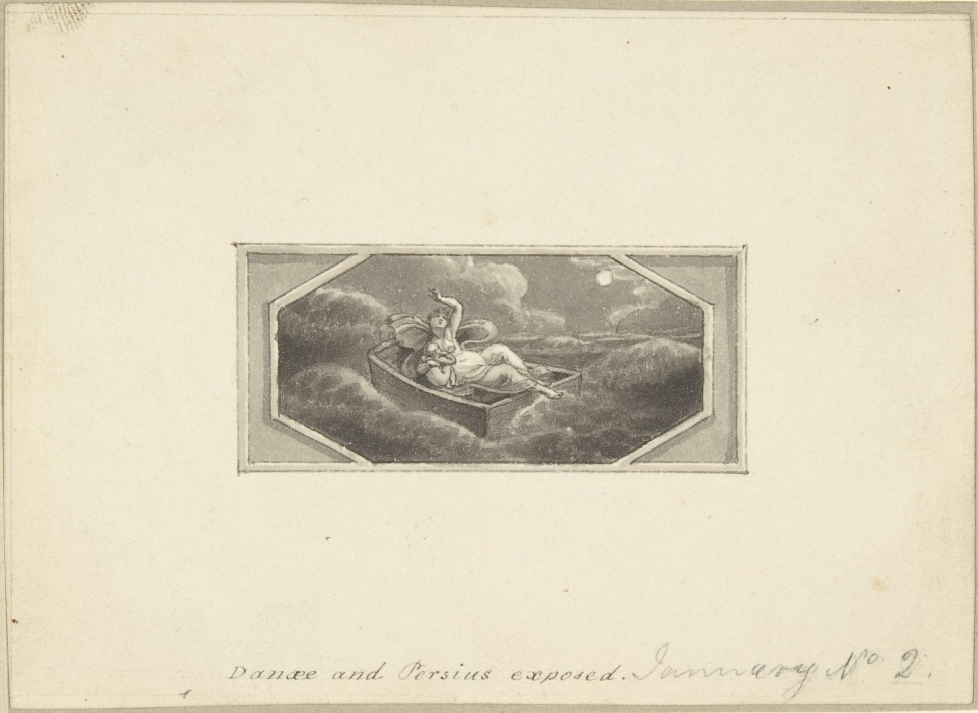 Danae and Perseus Exposed by Edward Francis Burney