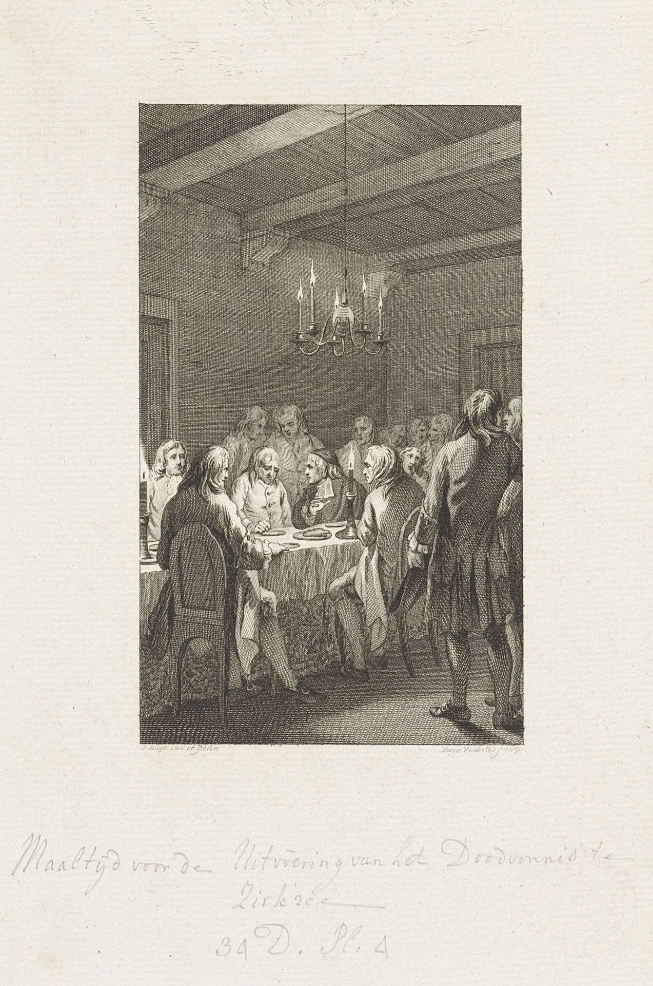Galgenmaal te Zierikzee, 1739 by Reinier Vinkeles