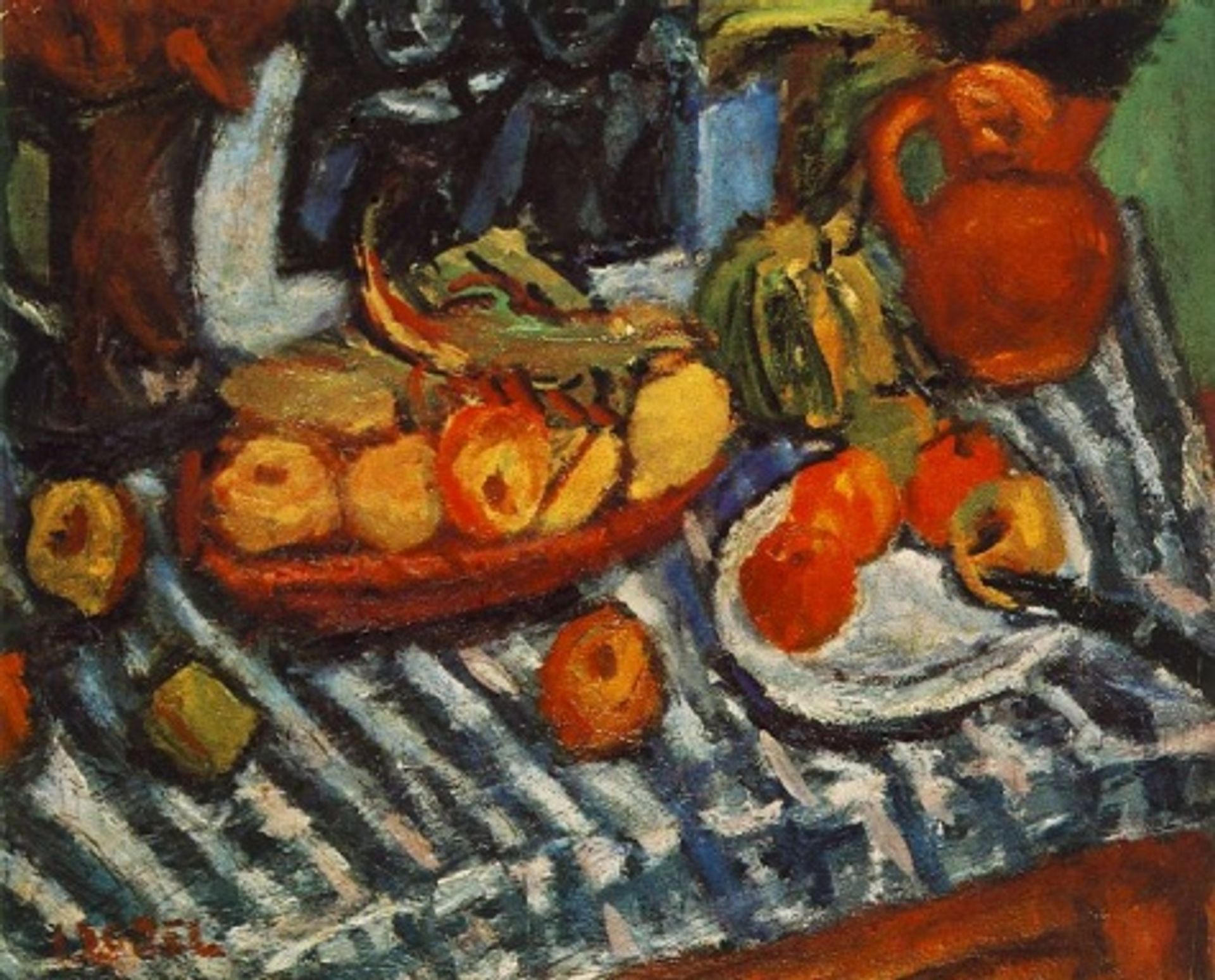 Still-life with Fruits by Bela Czobel