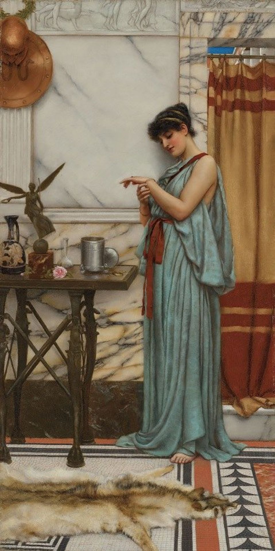 His birthday gift by John William Godward