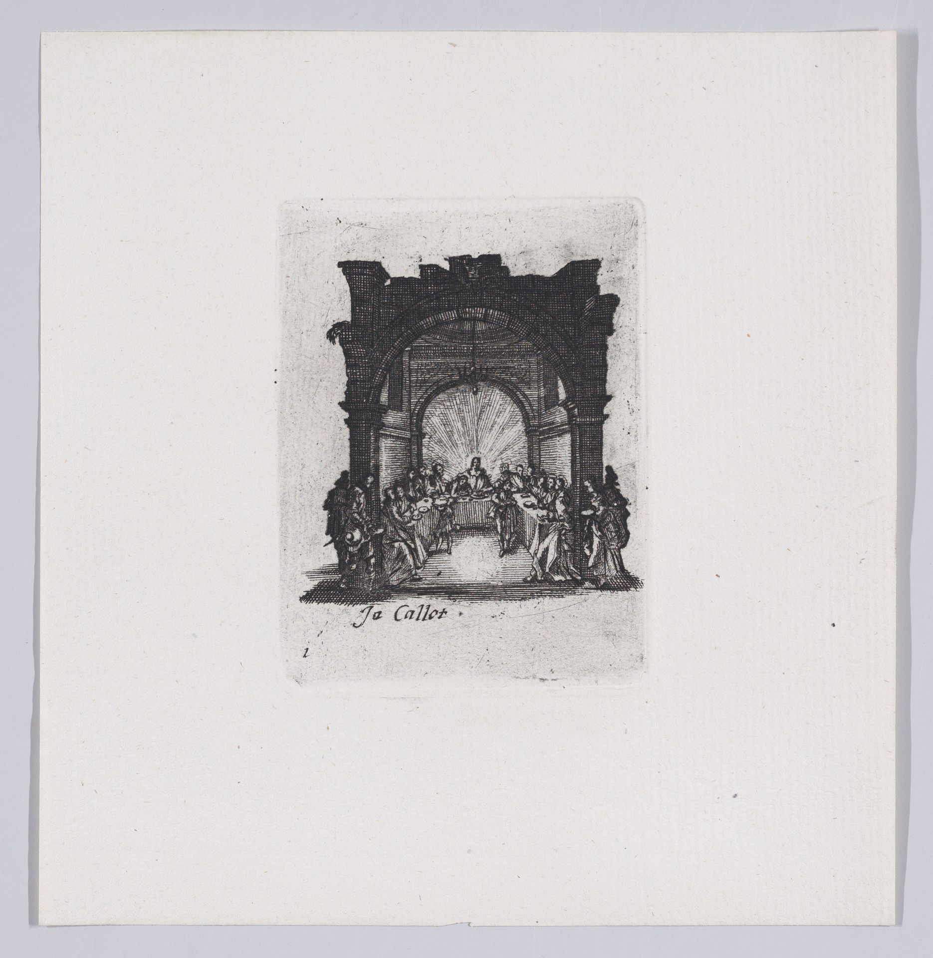 Reverse Copy of La Cène (The Last Supper), from La Petite Passion (The Little Passion) by Anonymous