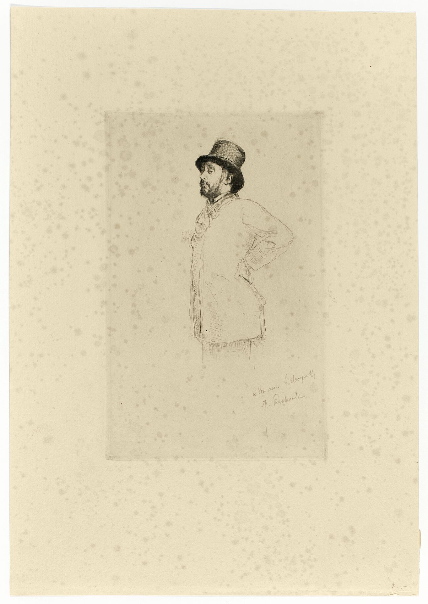 Edgar Degas, Standing by Marcellin Desboutin