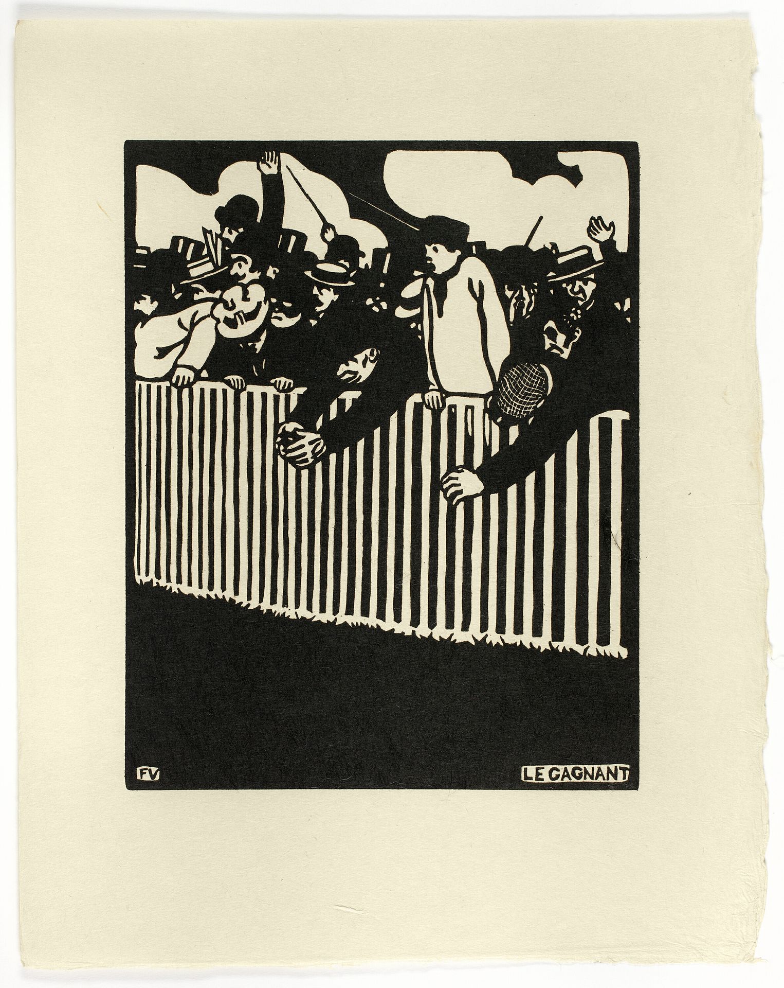 The Winner by Félix Edouard Vallotton