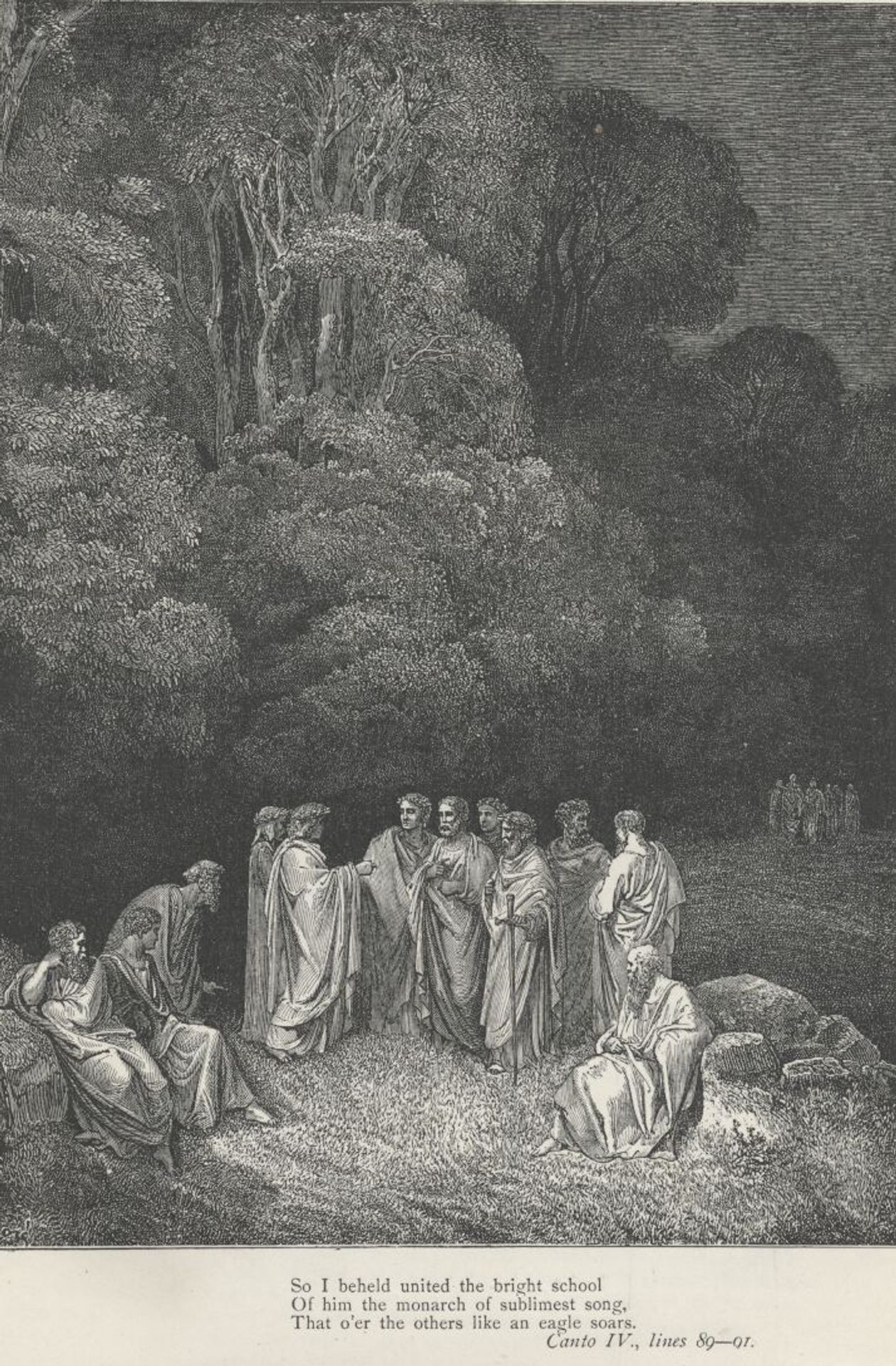 Inferno Canto 4 by Gustave Dore