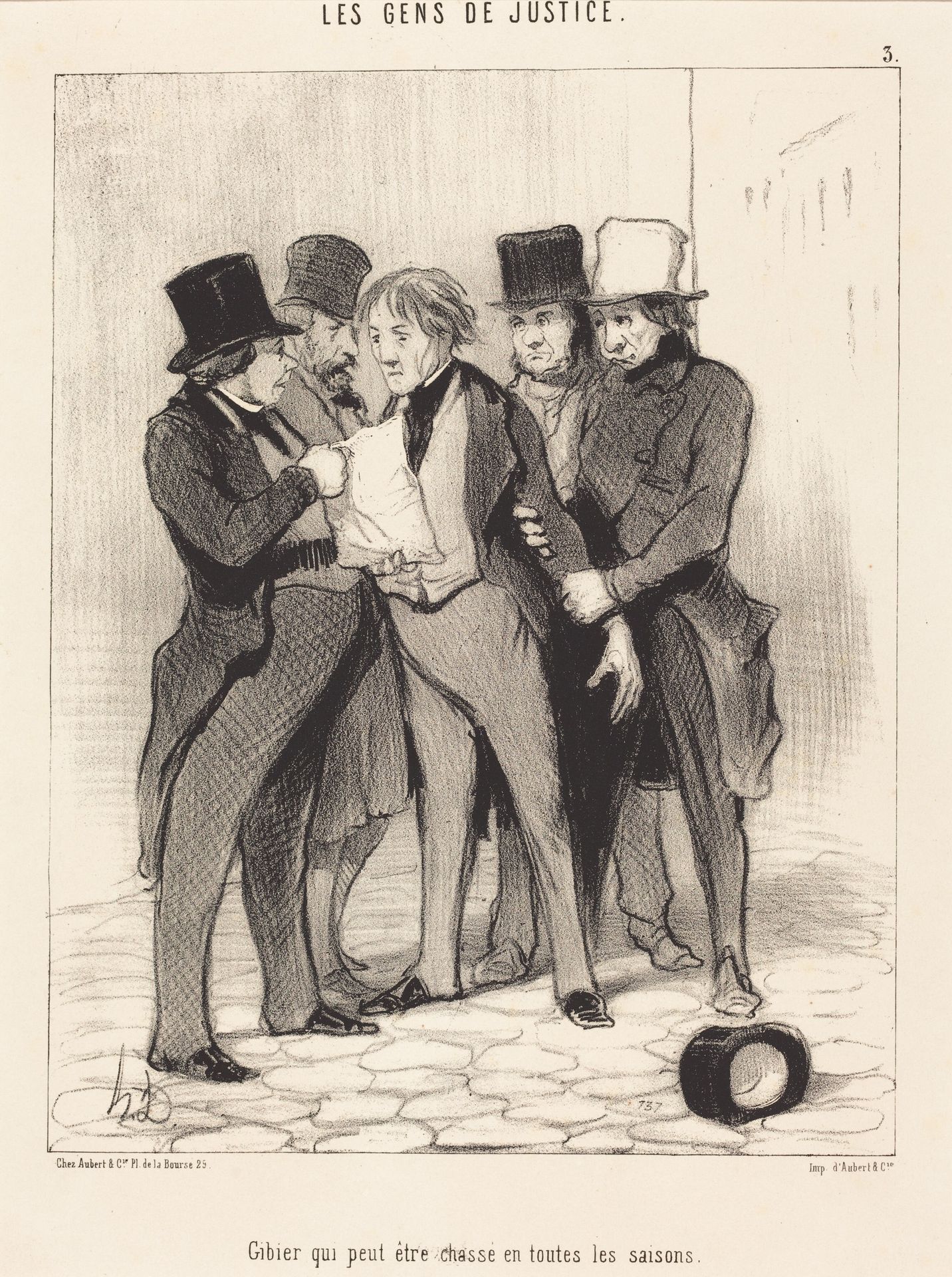 Gibier qui peut être chassé en toutes les saisons by Honoré Daumier