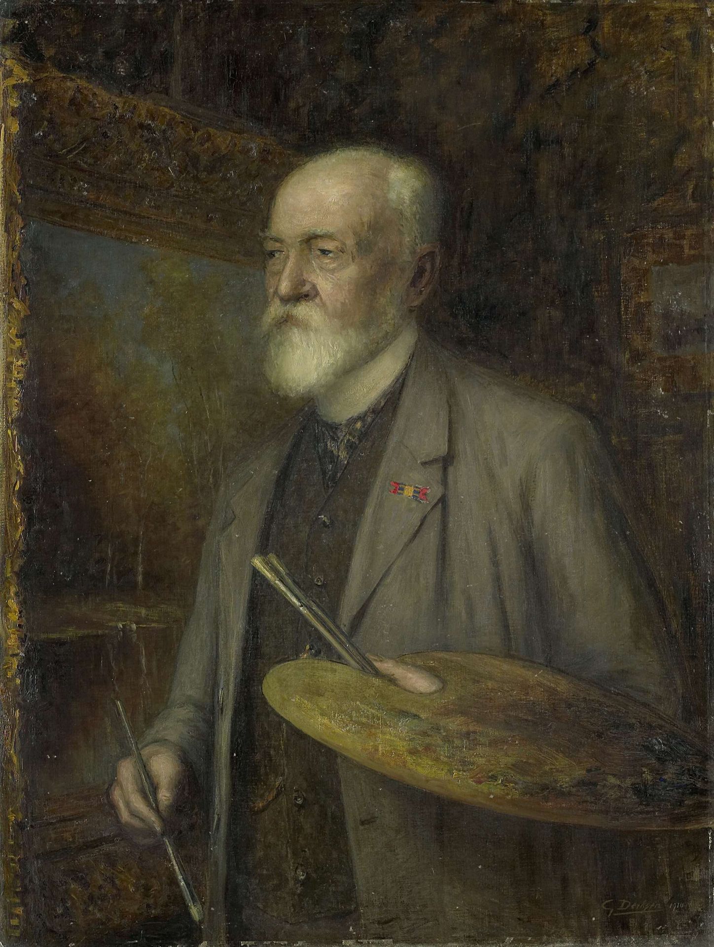 Johannes Gijsbert Vogel (1828-1915), Painter by Gijsbertus Derksen