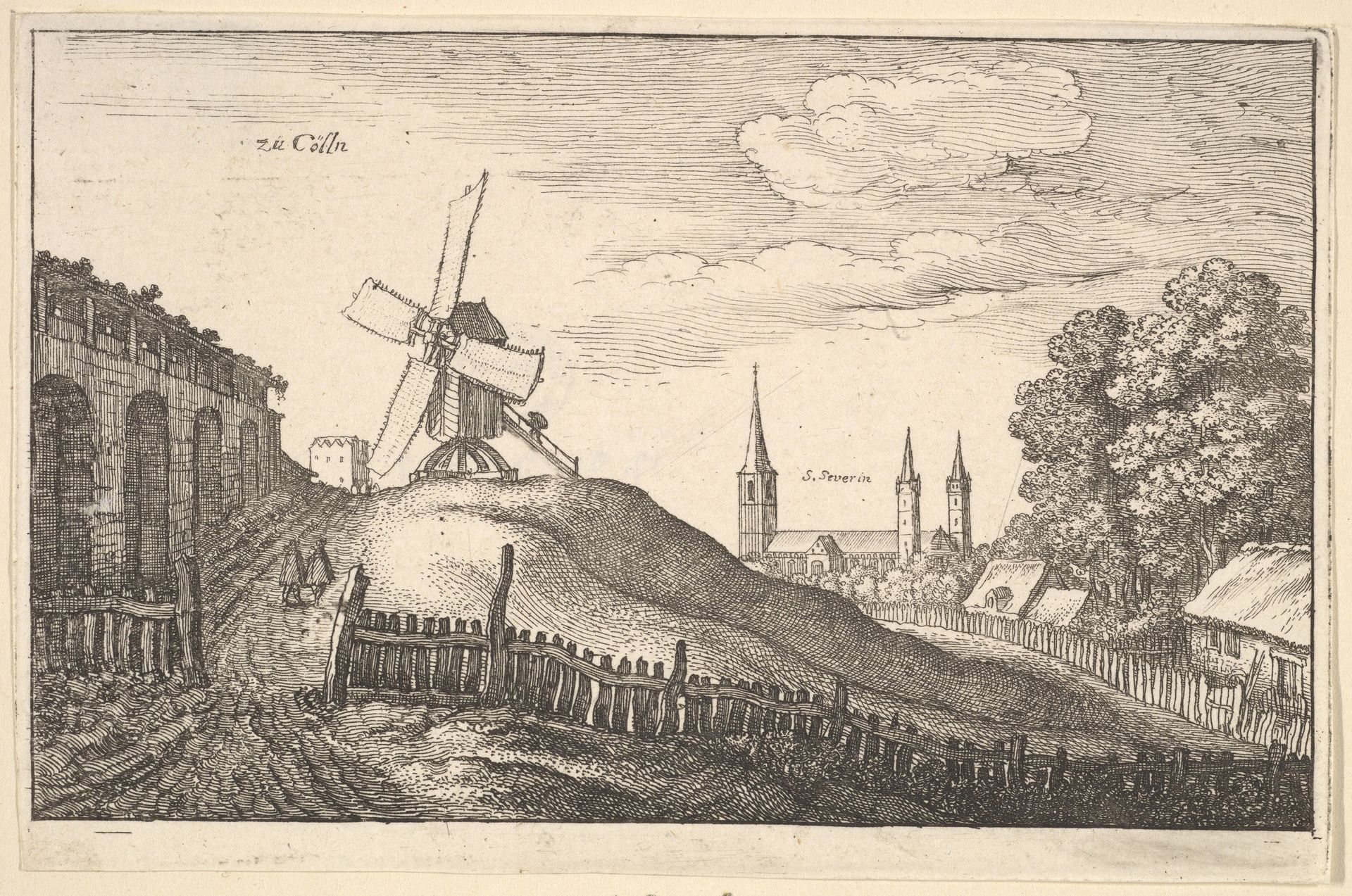 zü Cölln (Cologne) by Wenceslaus Hollar