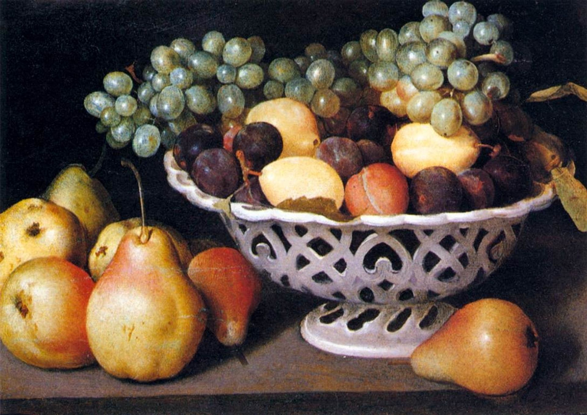 Maiolica Basket of Fruit by Fede Galizia