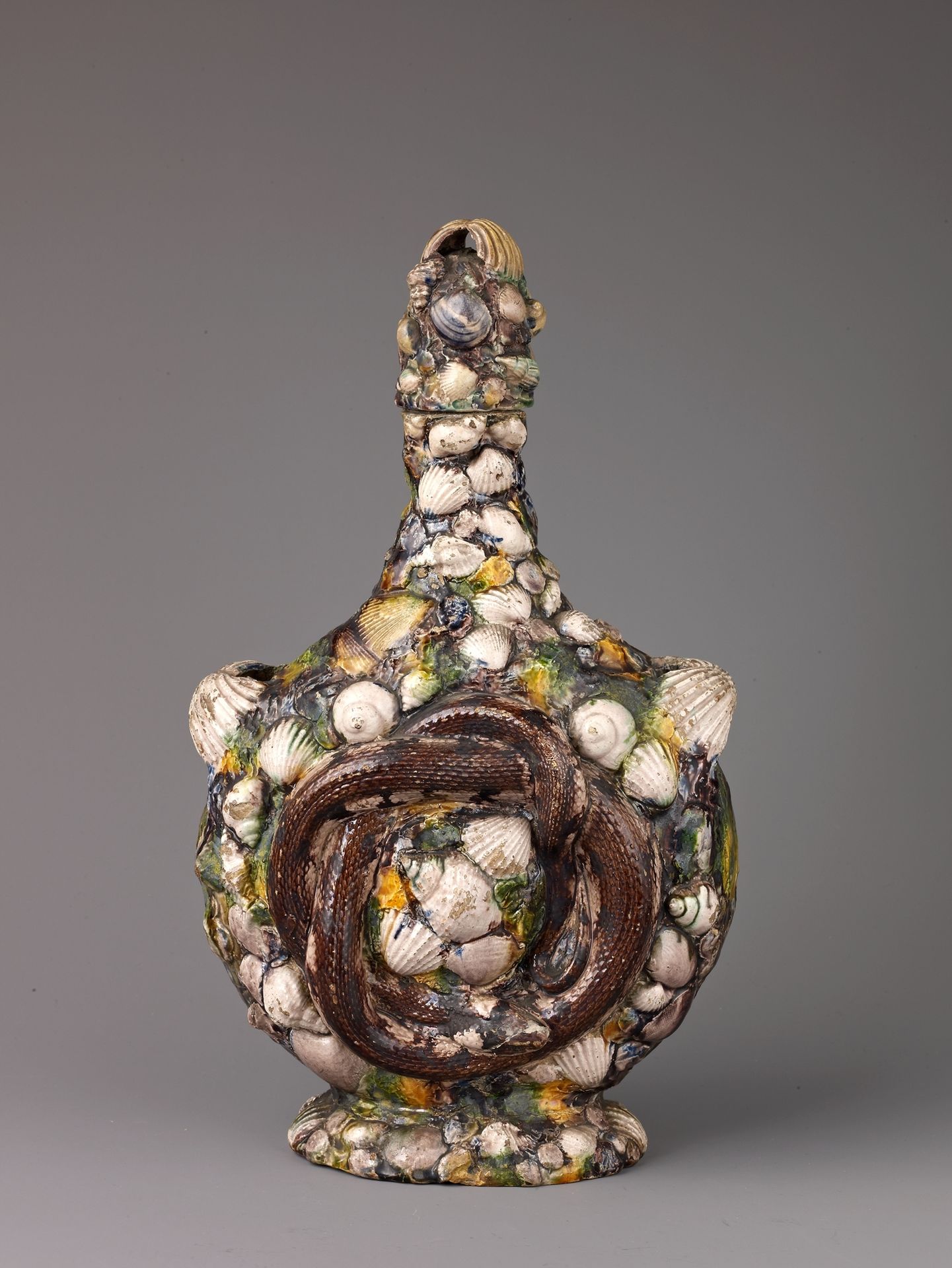 Pilgrim Flask by Bernard Palissy