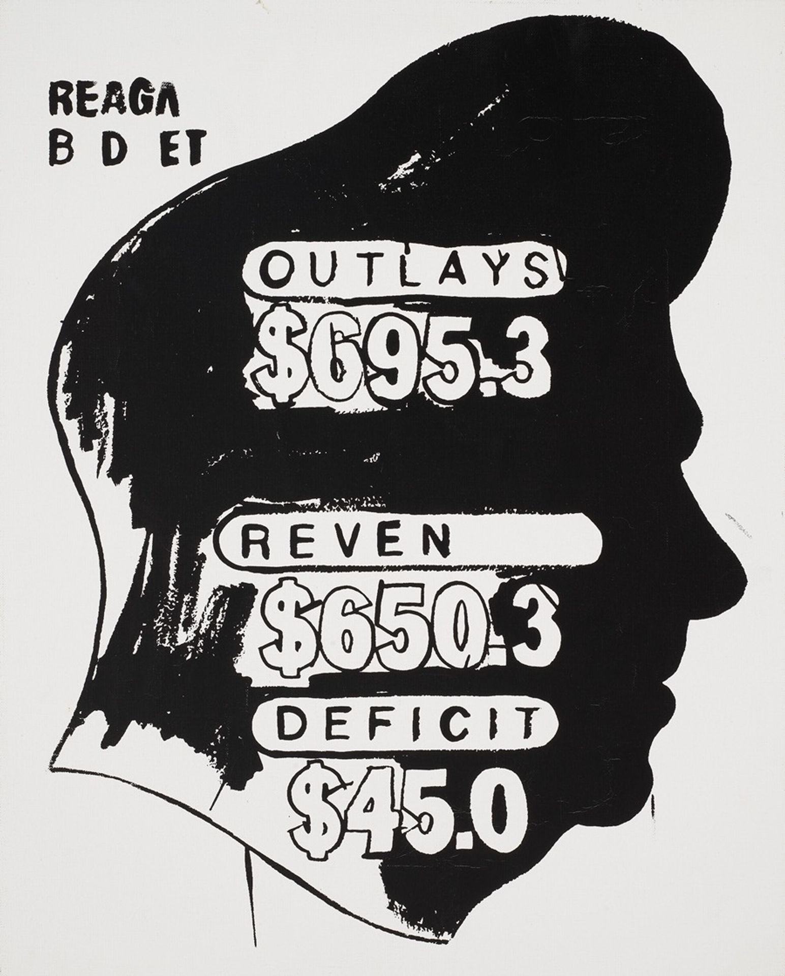 Reagan Budget by Andy Warhol