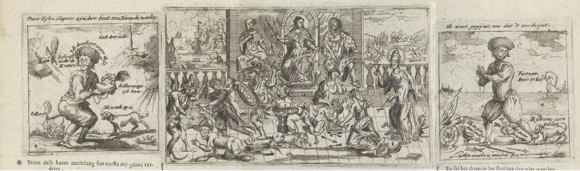 Hollands treurtoneel, 1673 by Anonymous