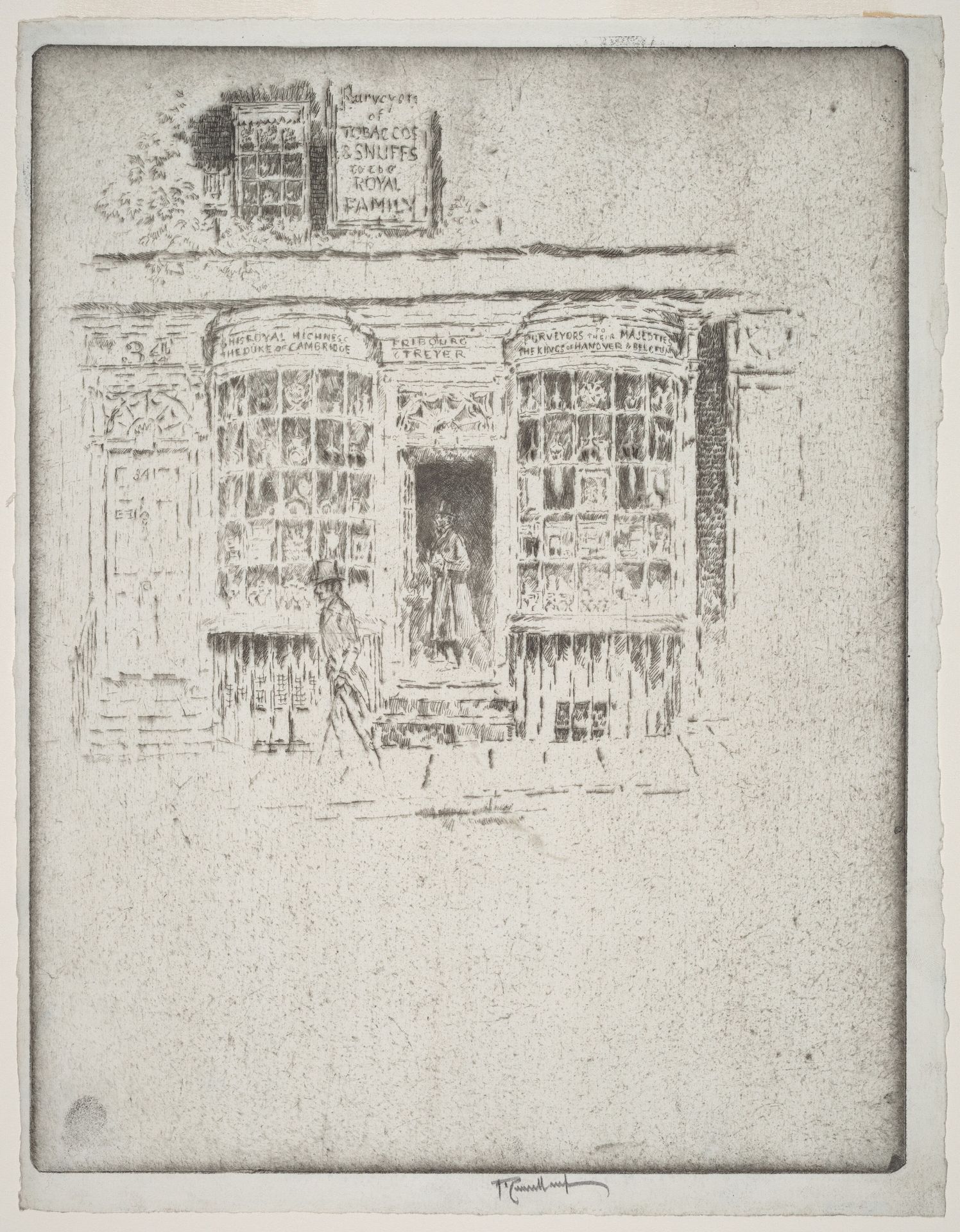 The Tobacco Shop by Joseph Pennell