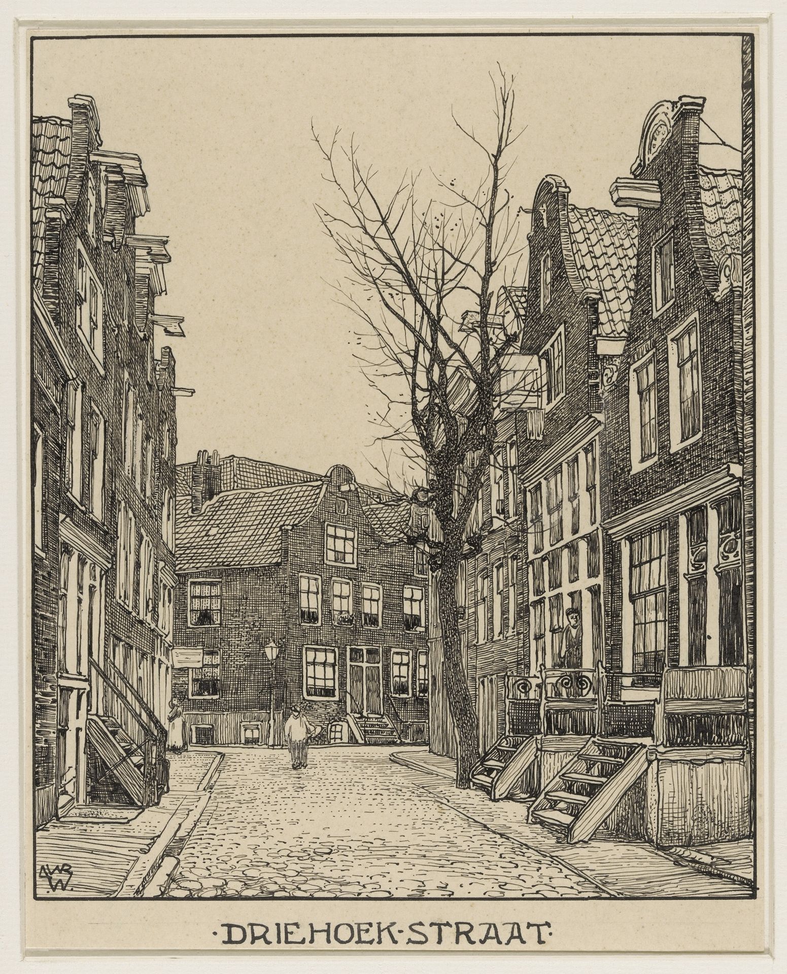 Driehoekstraat te Amsterdam by Willem Wenckebach