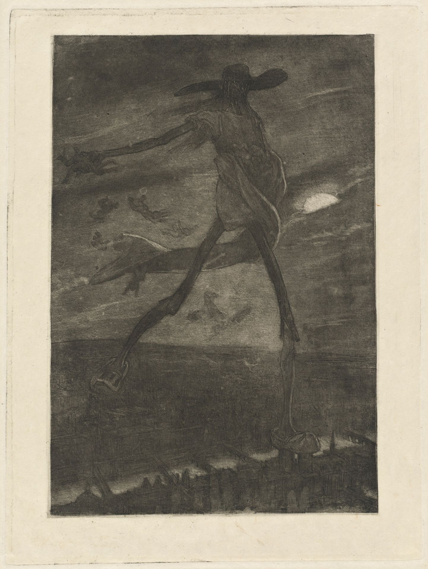 Satan Sowing Tare (Satan semant l'ivraie) by Felicien Rops