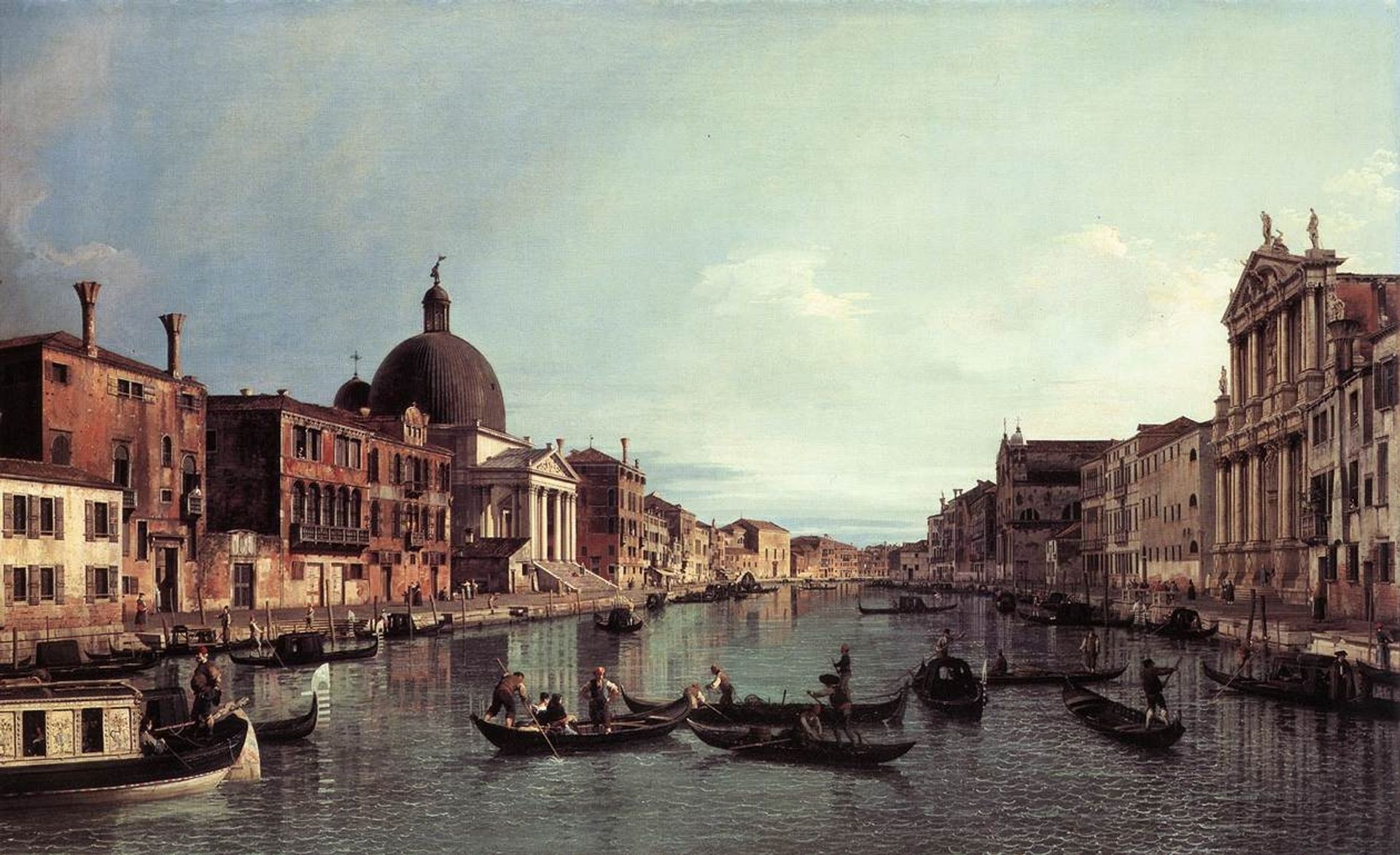 Grand Canal: Looking South West by Canaletto