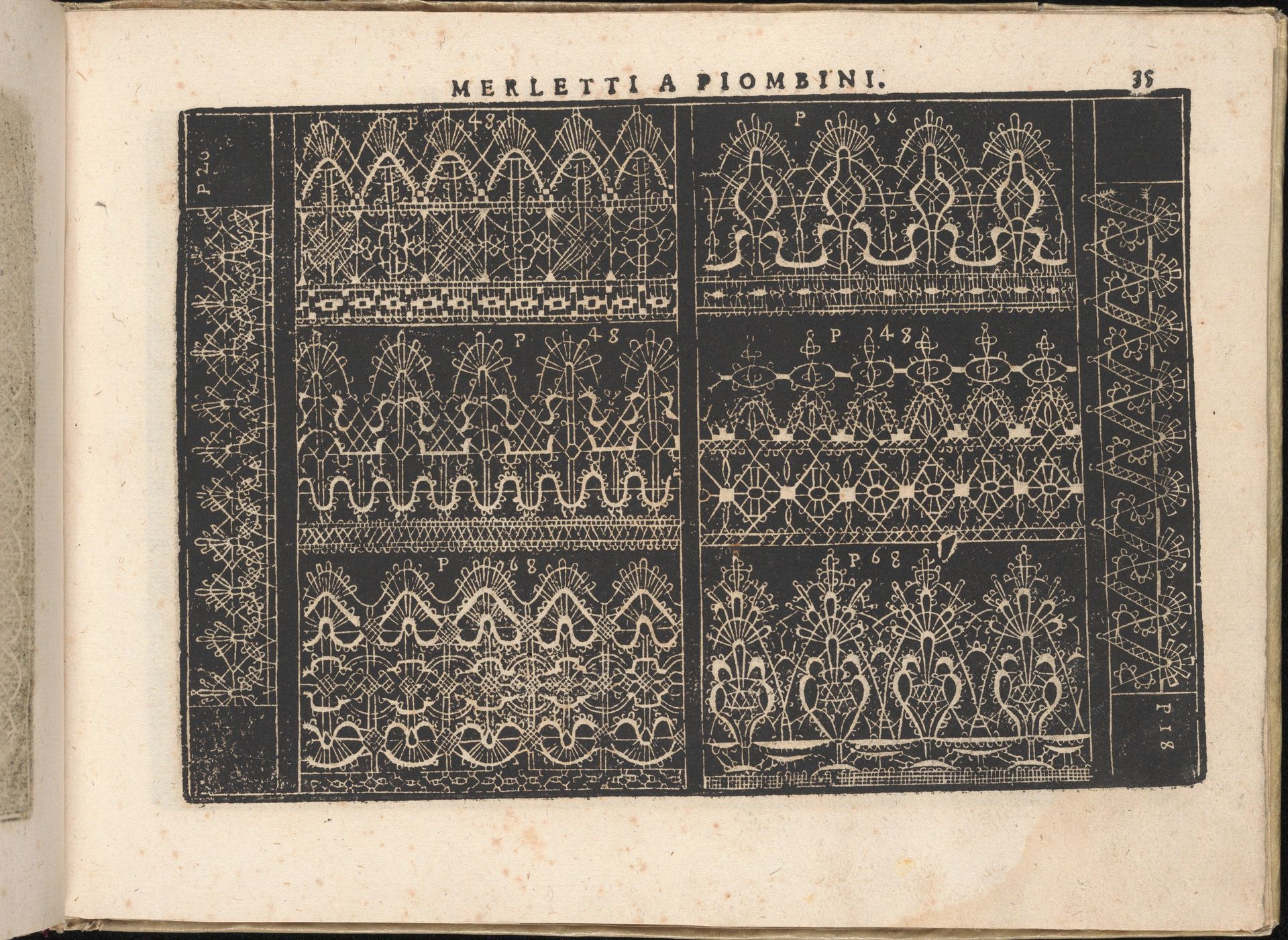 Fiore D'Ogni Virtu Per le Nobili Et Honeste Matrone, page 35 (recto) by Isabella Catanea Parasole