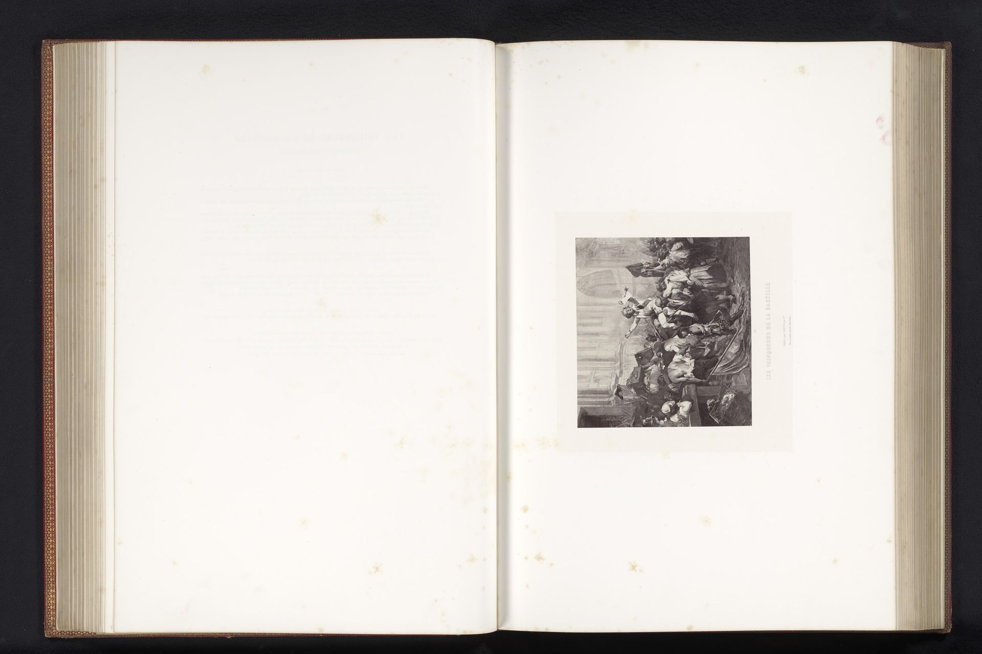 Fotoreproductie van een schilderij van de bestormers van de Bastille door Paul Delaroche by Robert Jefferson Bingham