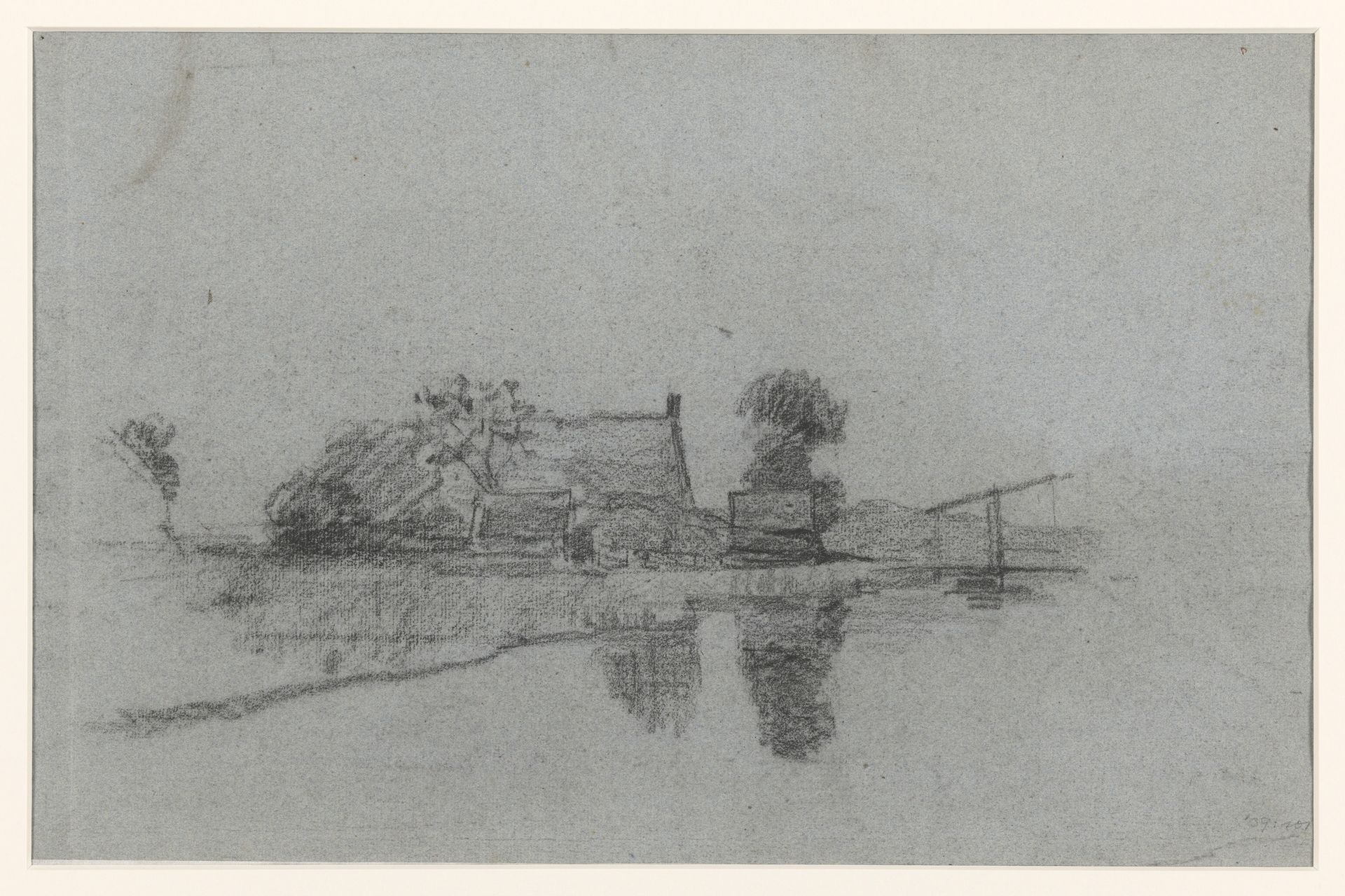 Boerderij aan water by Egbert Rubertus Derk Schaap