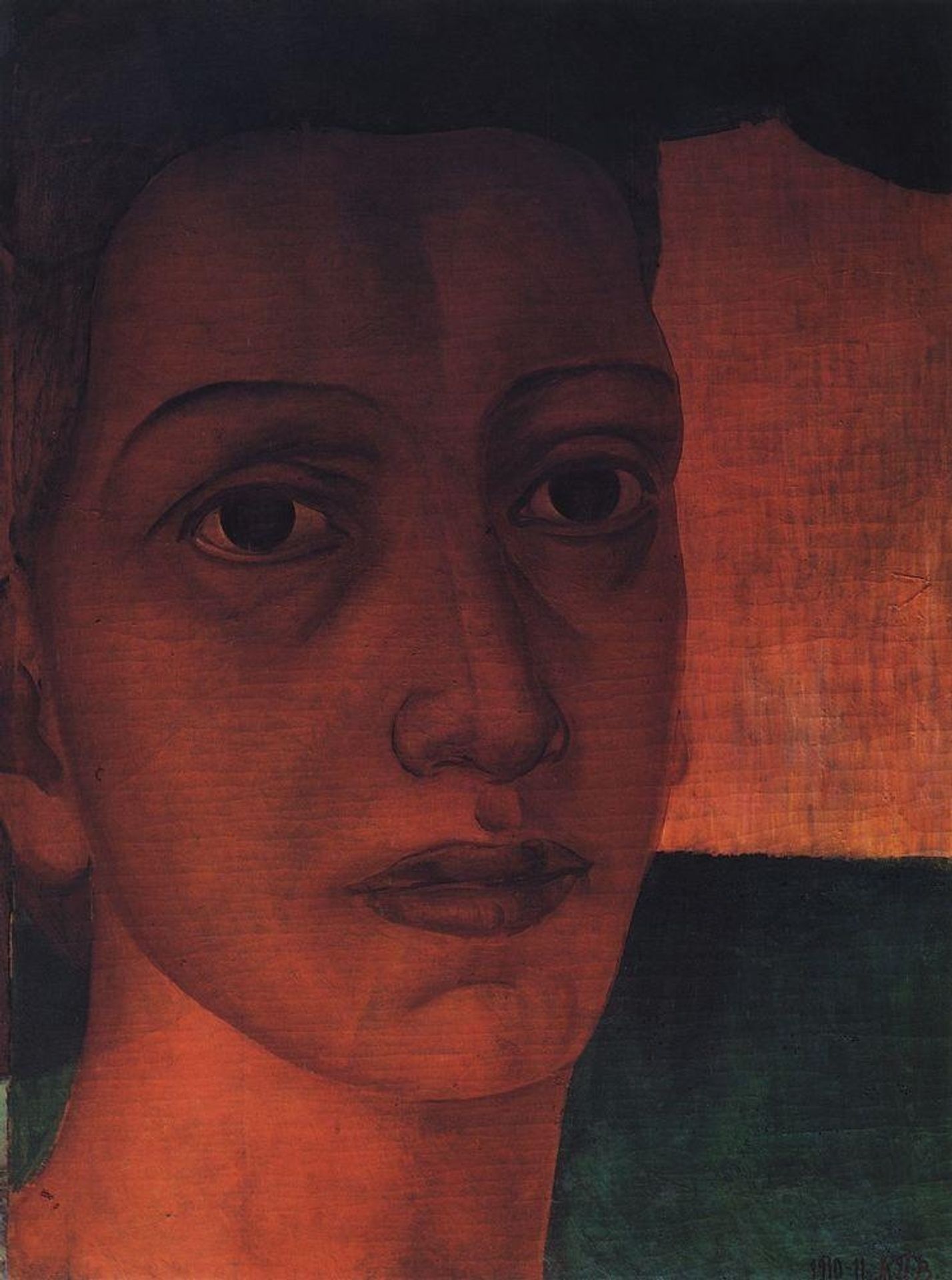 Monumental Head by Kuzma Petrov-Vodkin