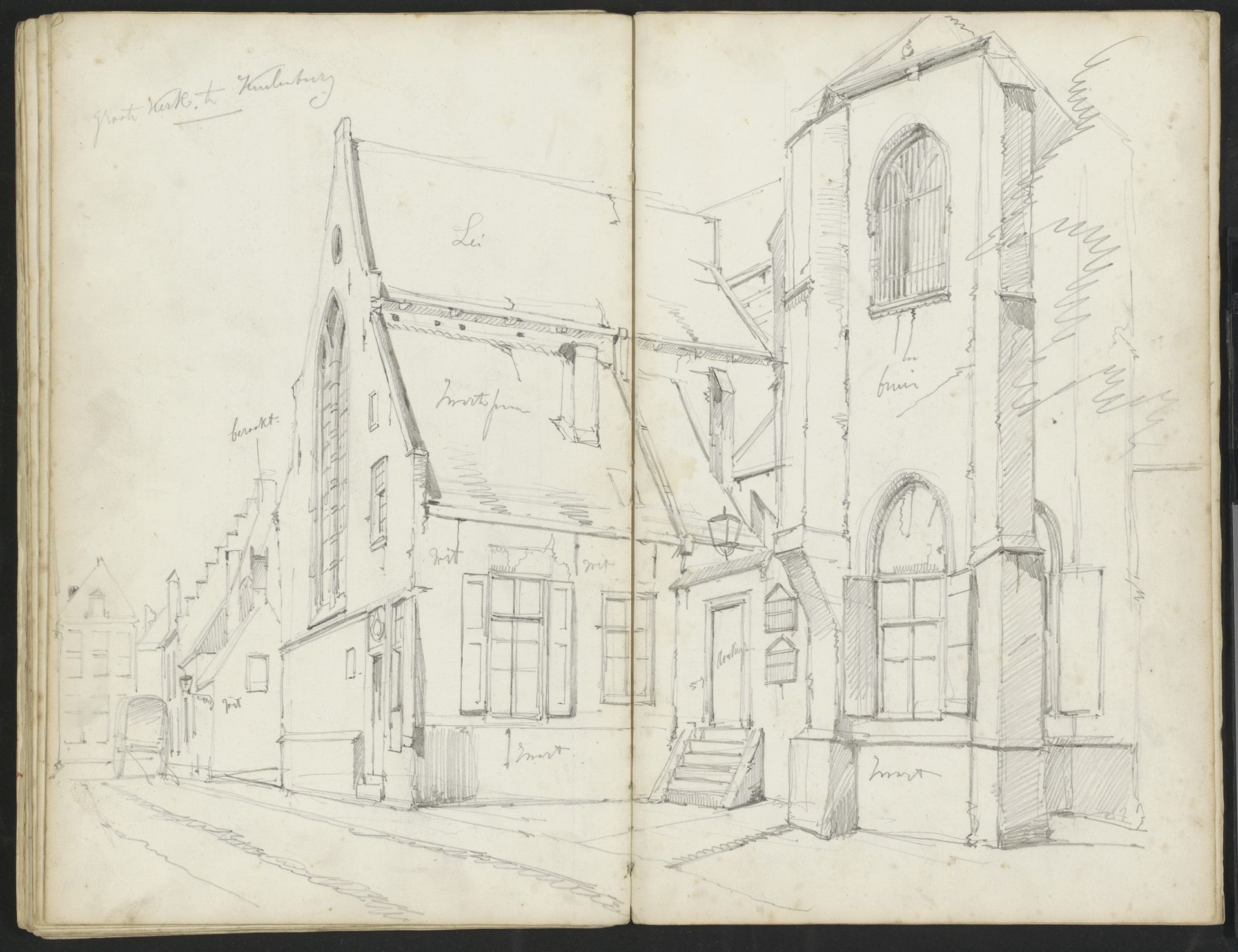 Grote Kerk te Culemborg by Willem Koekkoek