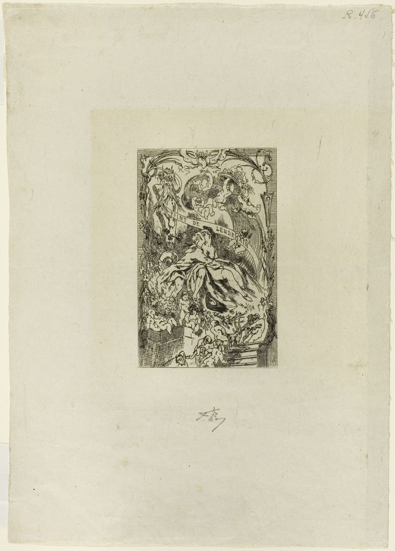 Frontispiece for Point de lendemain by Felicien Rops