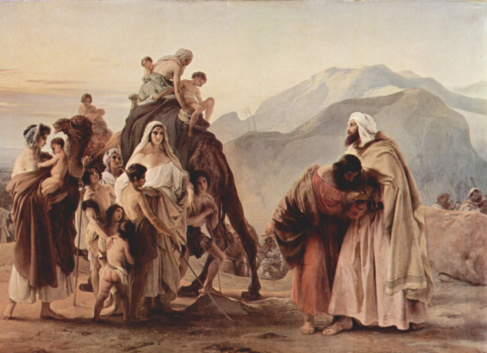 Meeting of Jacob and Esau by Francesco Hayez