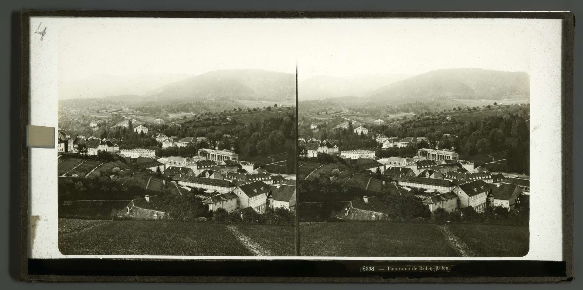 Gezicht op Baden-Baden, Duitsland by Ferrier Père-Fils et Soulier