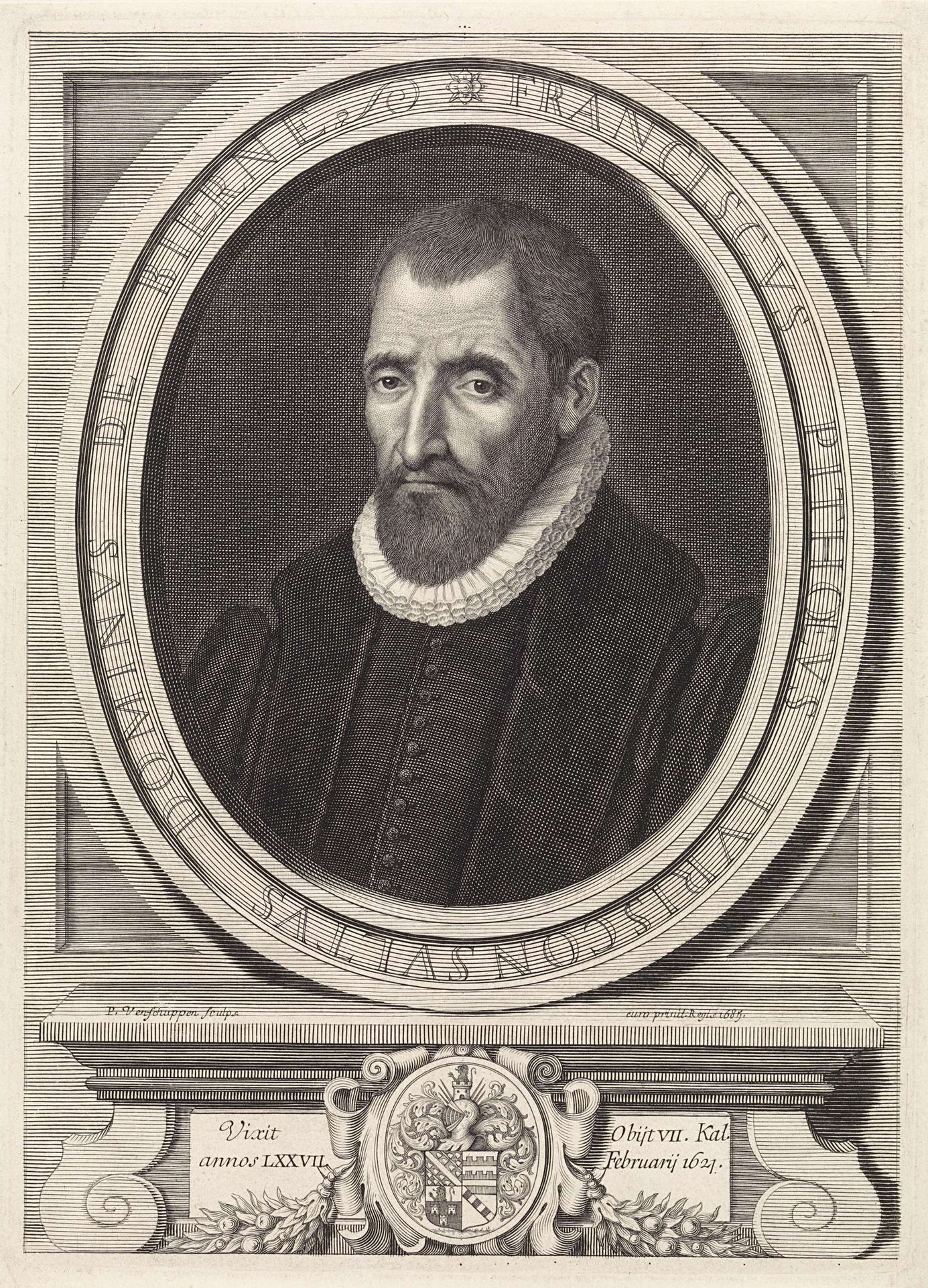 Portret van de jurist François Pithou by Pieter van Schuppen