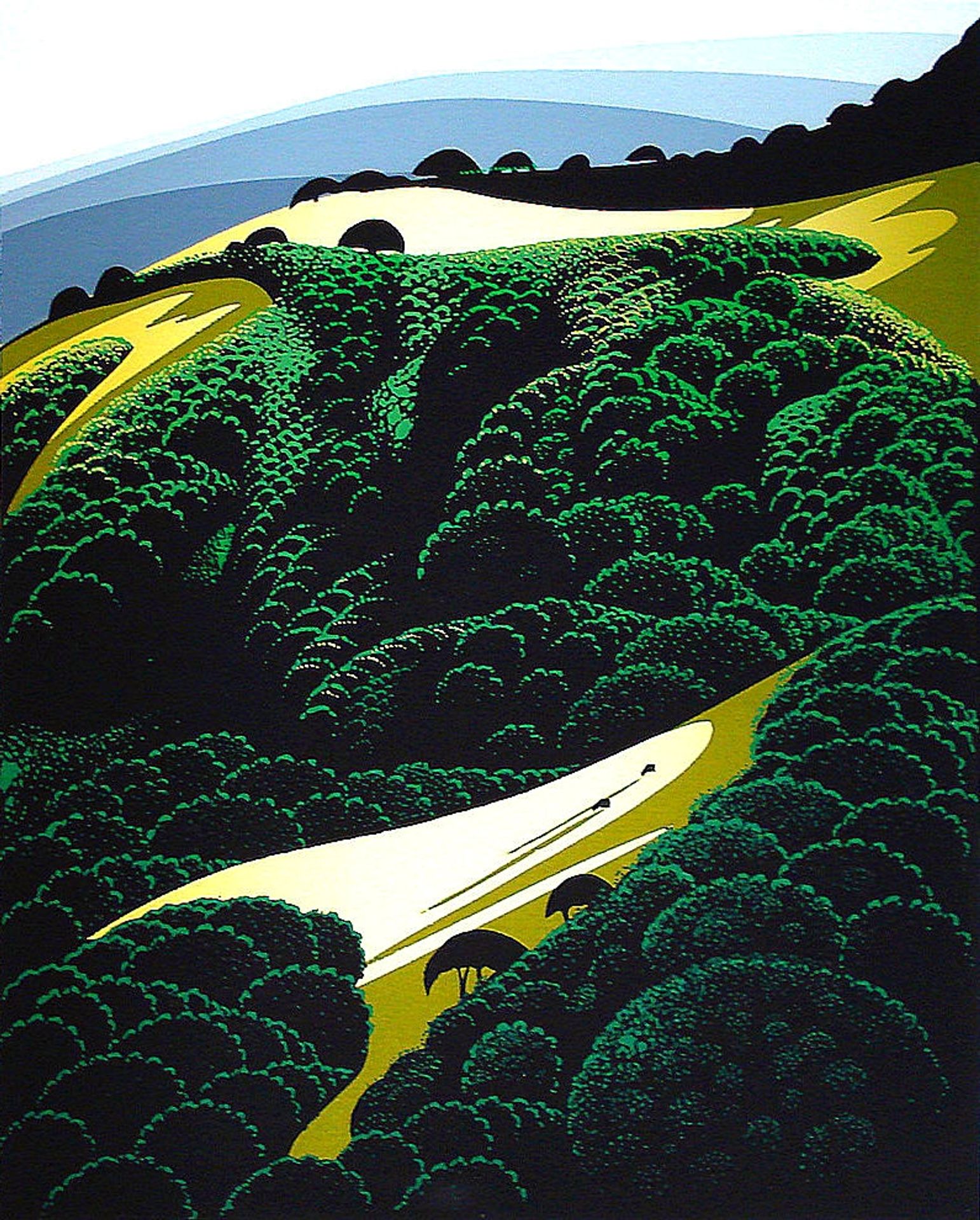 Carmel Valley by Eyvind Earle