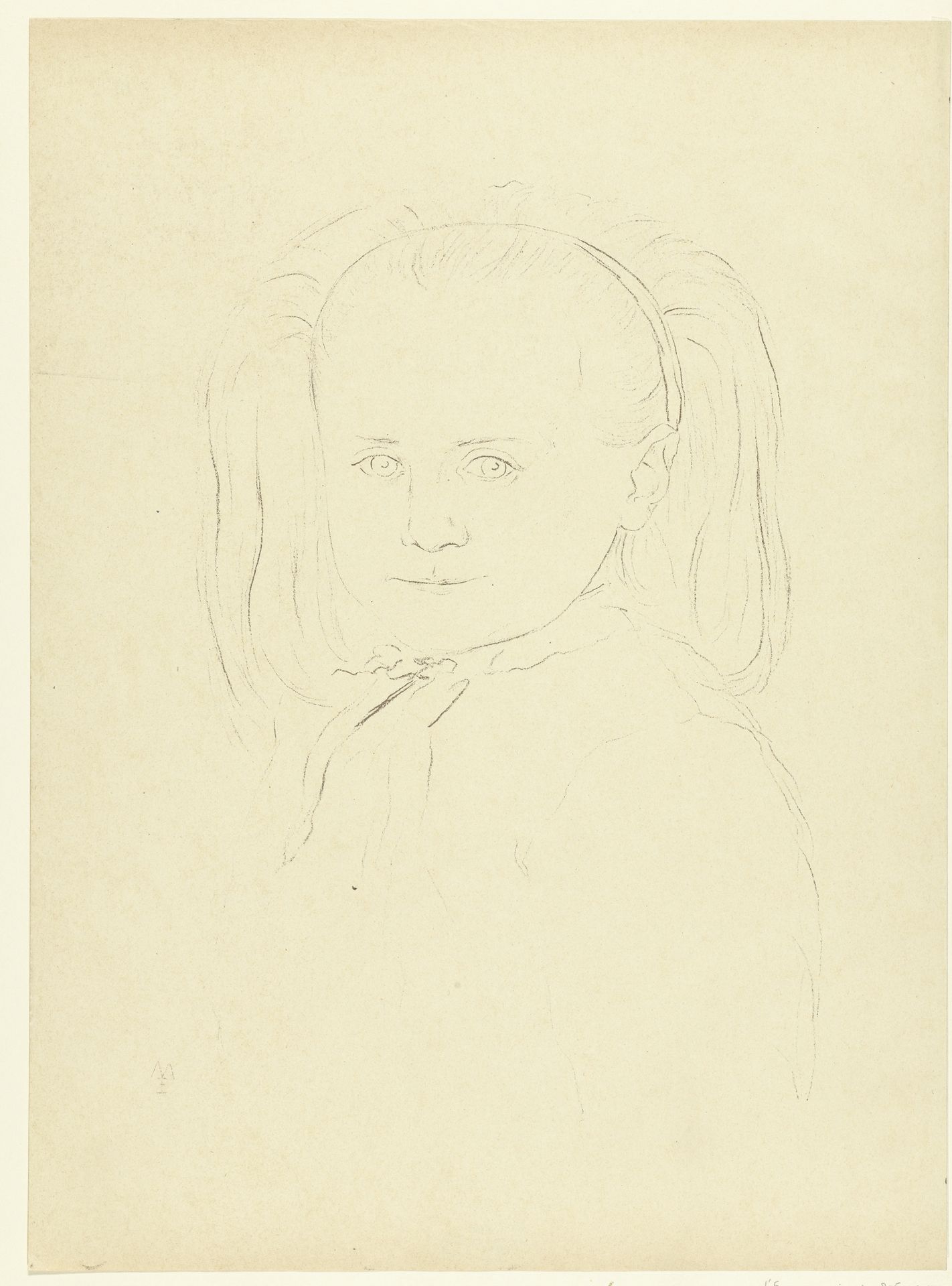 Portret van een meisje by Eugène Martel