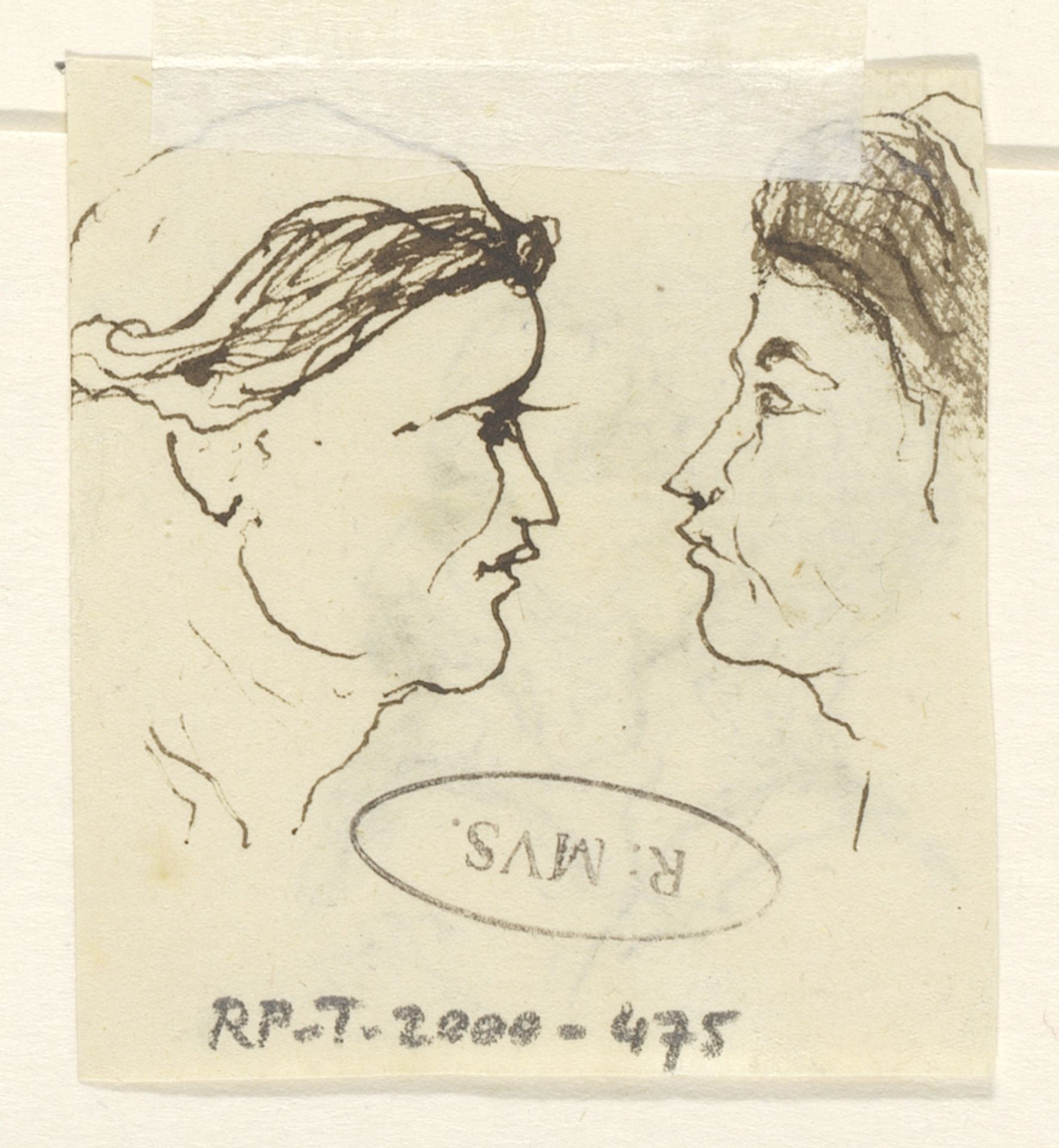 Twee koppen by Johannes Tavenraat
