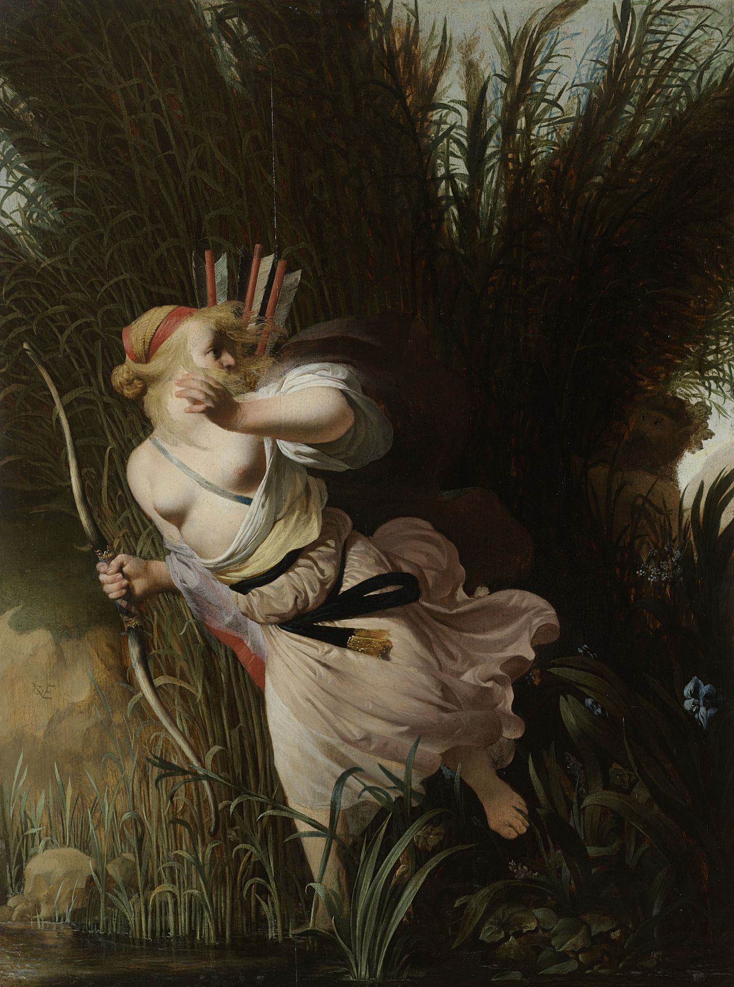 Pan and Syrinx by Caesar Boëtius van Everdingen