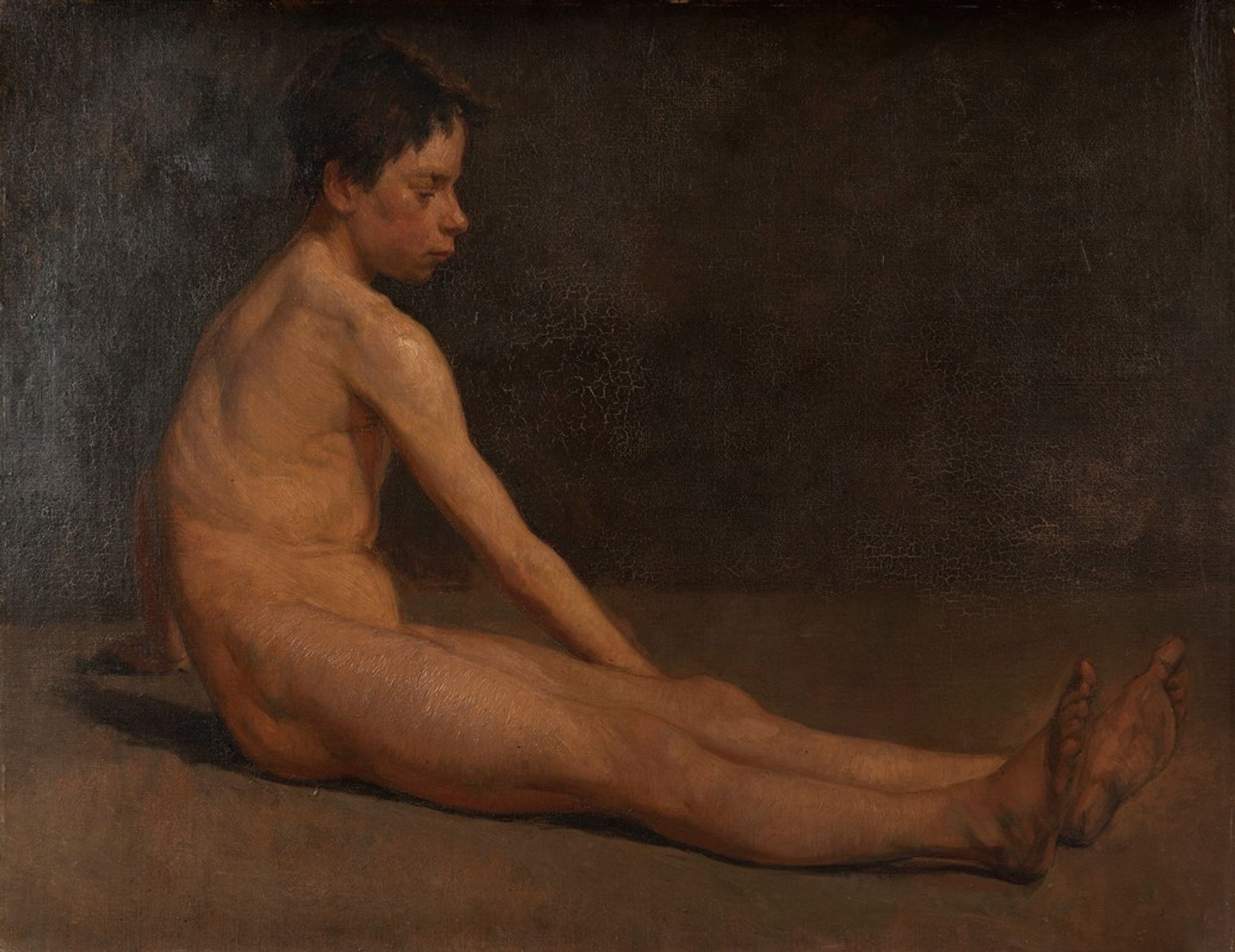 Naked boy by James Ensor