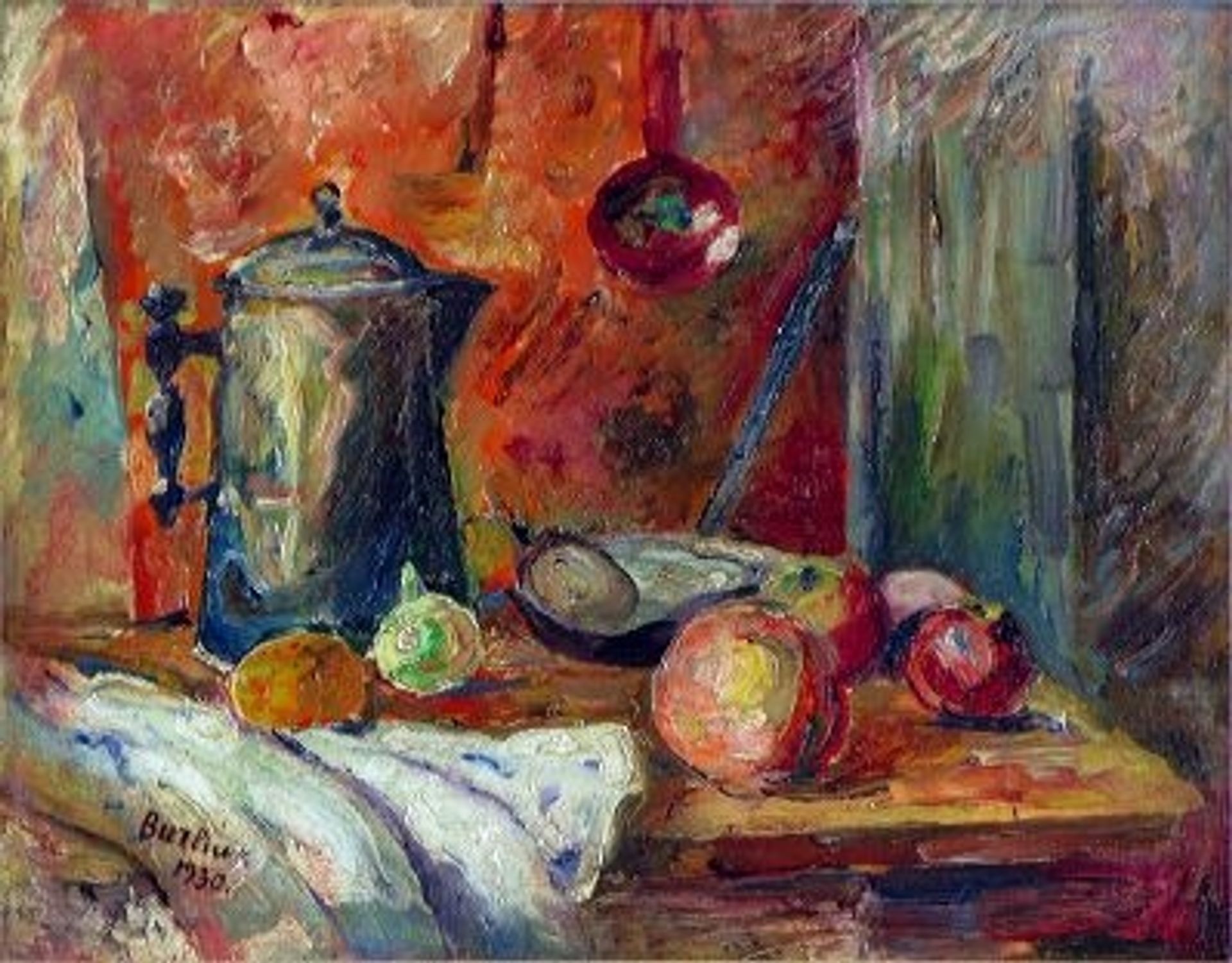 Still life with a jug by David Burliuk