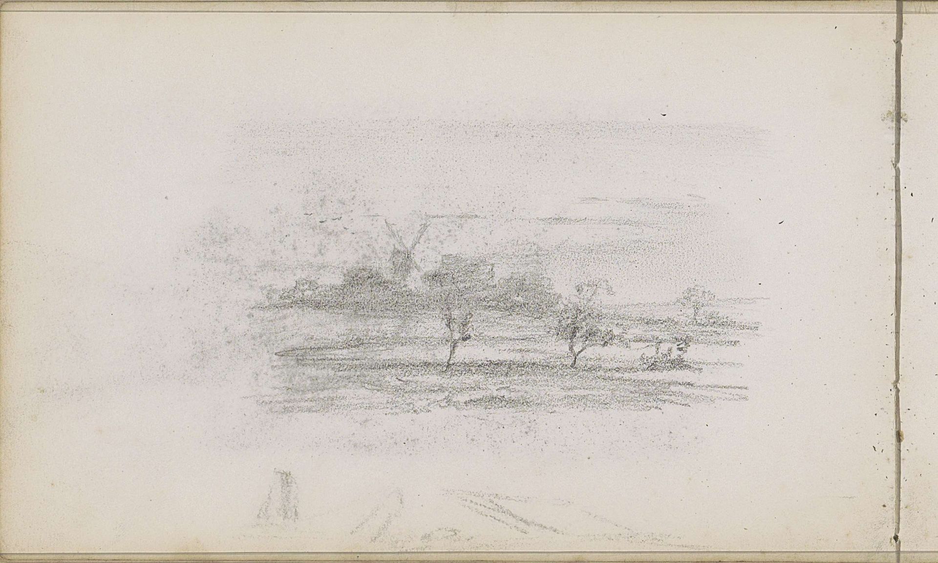 Heuvellandschap met molen by Willem Cornelis Rip