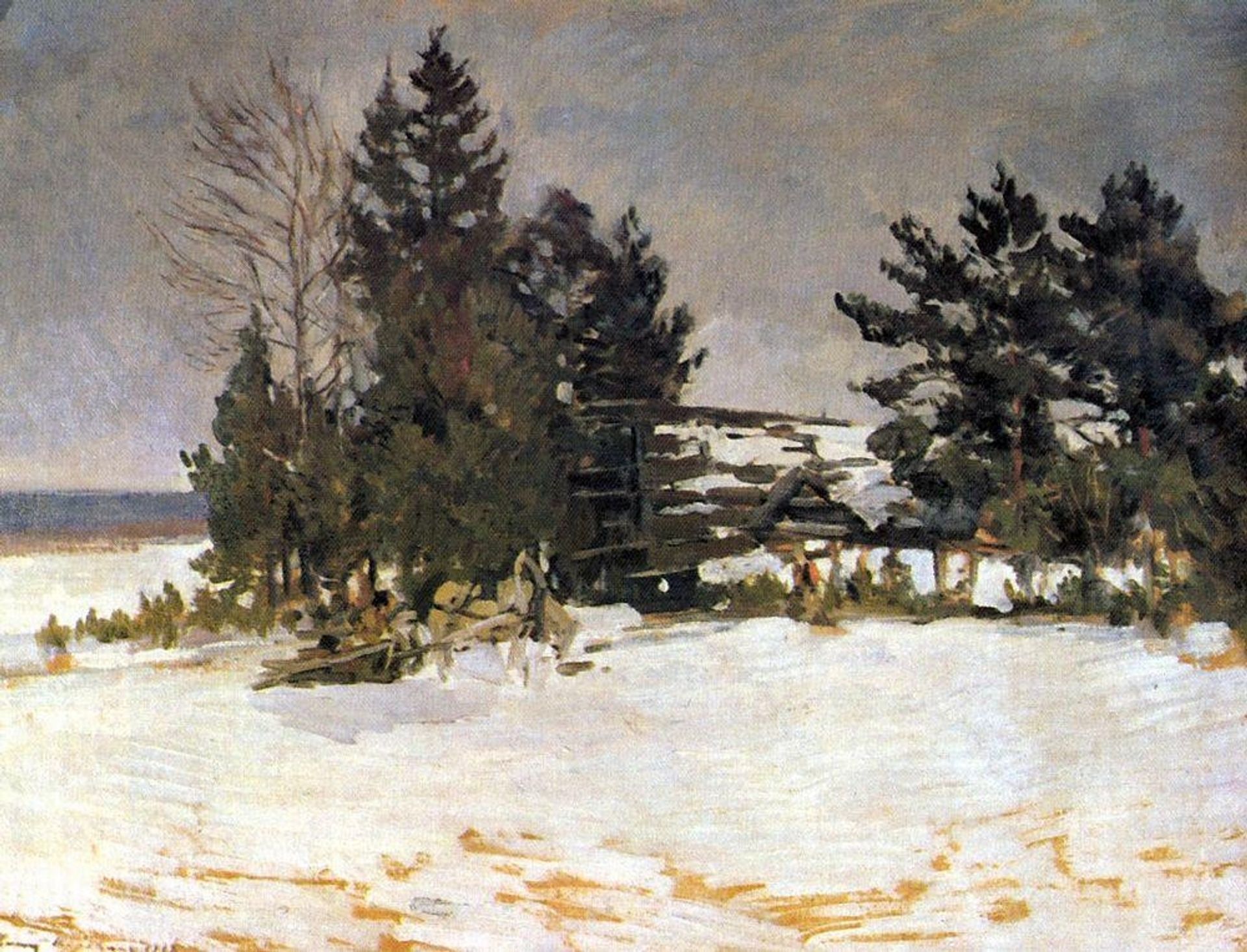 Winter by Konstantin Alexeevich Korovin