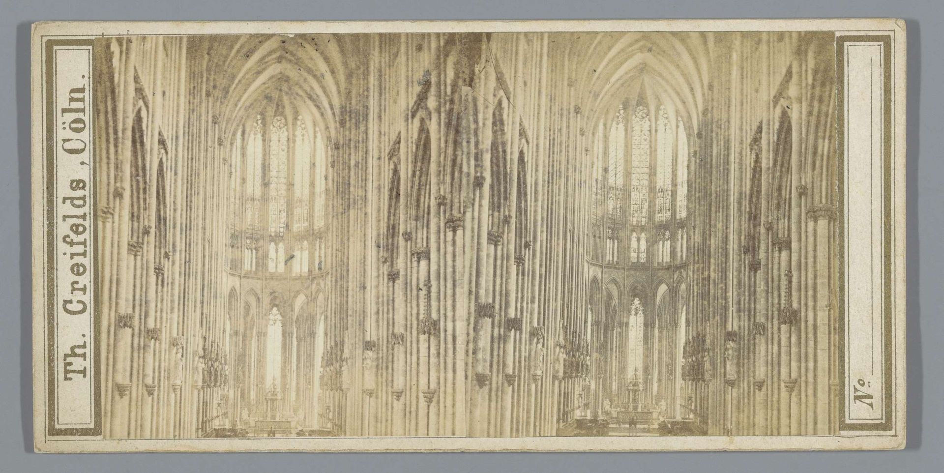 Interieur van de Dom van Keulen met zicht op het koor by Theodor Creifelds